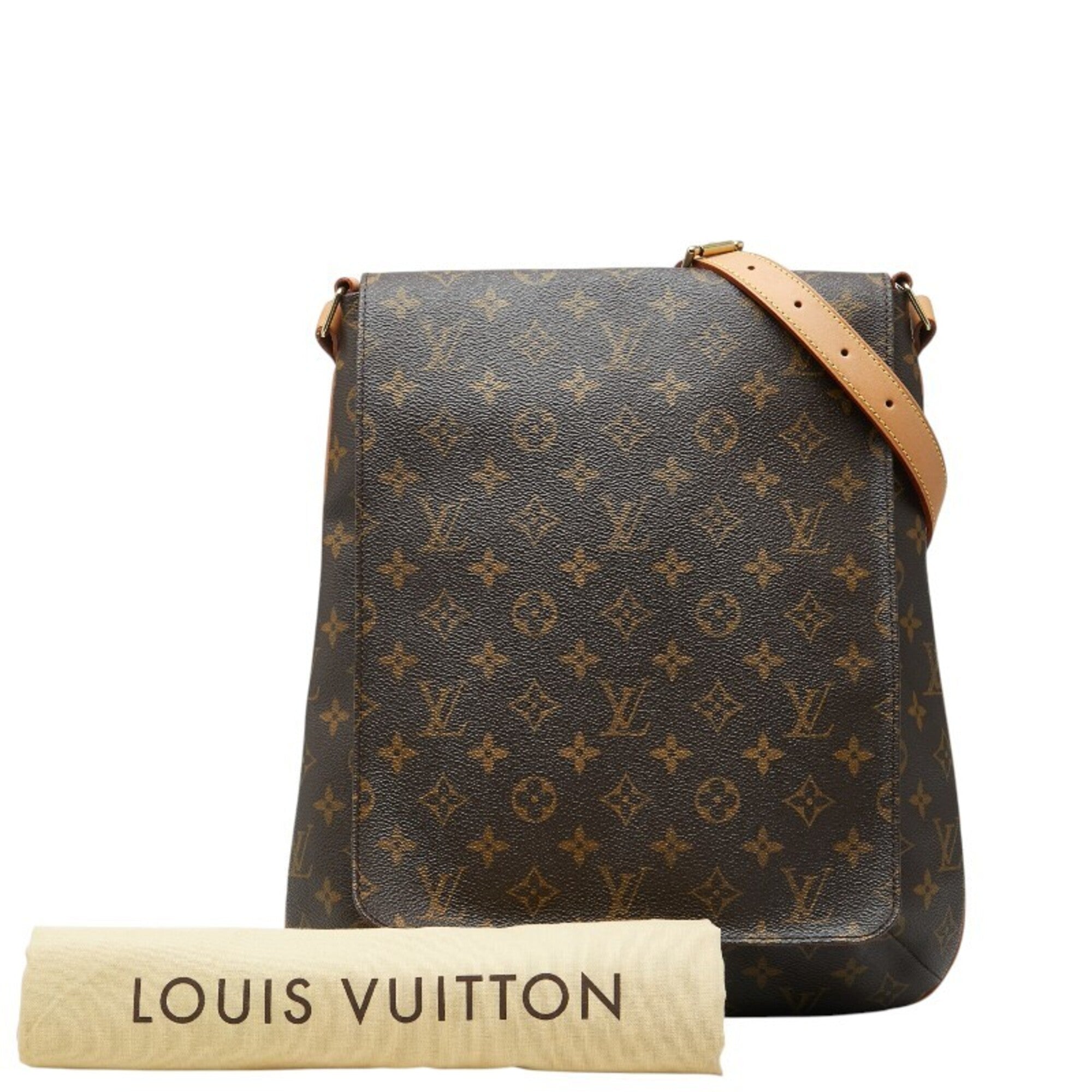 Louis Vuitton Brown Pvc Leather Shoulder Bag (Pre-Owned)