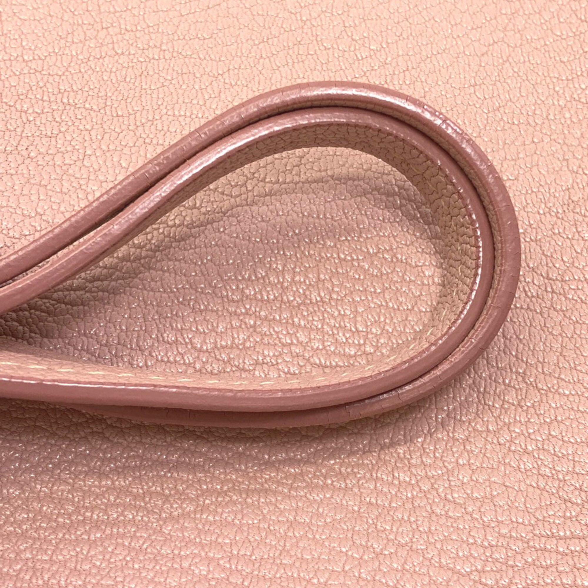 Miu Miu Pink Leather Tote Bag (Pre-Owned)