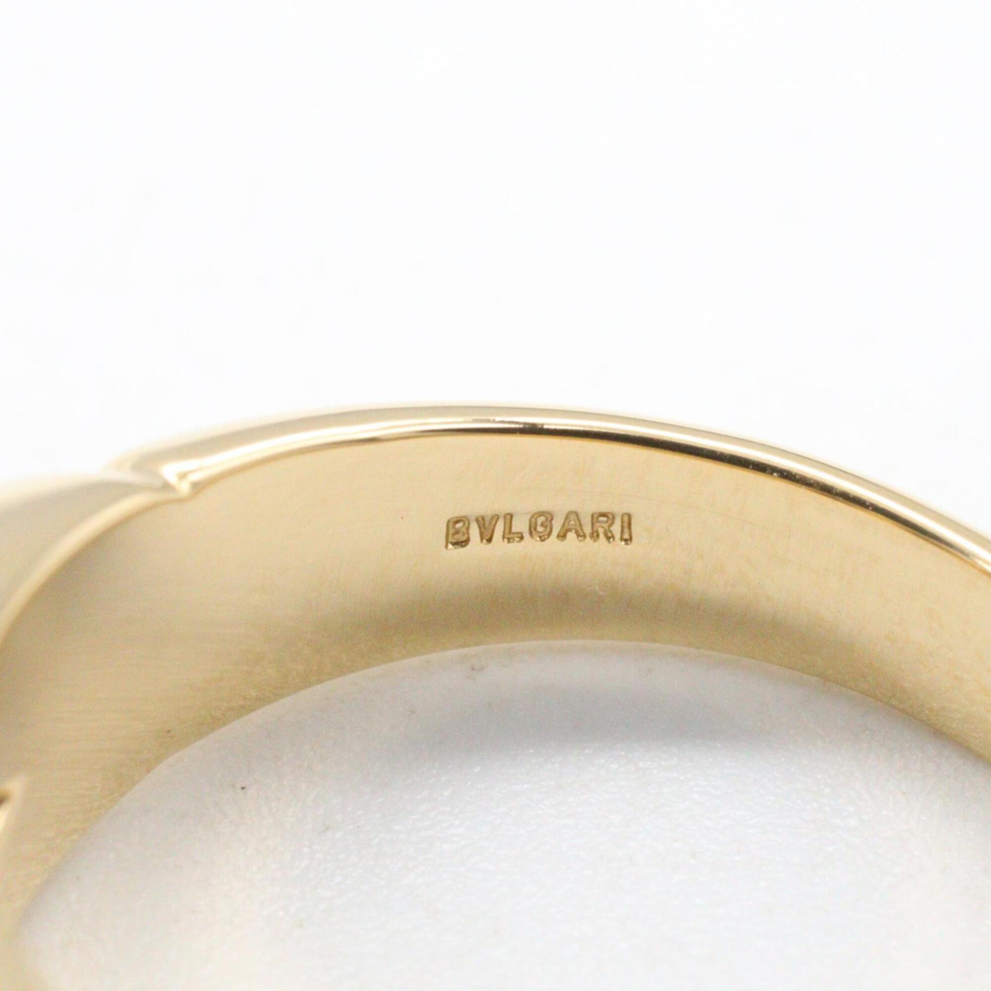 Bvlgari Gold Silver Yellow Gold (18K) White Gold (18K) Band Ring (Pre-Owned)