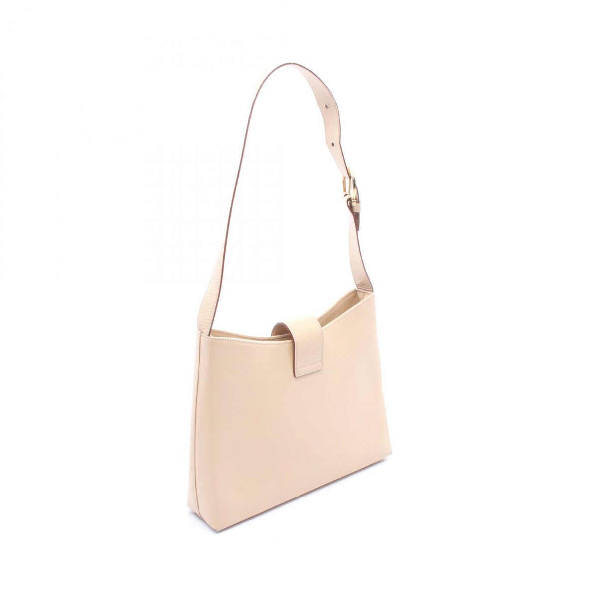 Salvatore Ferragamo Beige Leather Handbag Shoulder Bag (Pre-Owned)