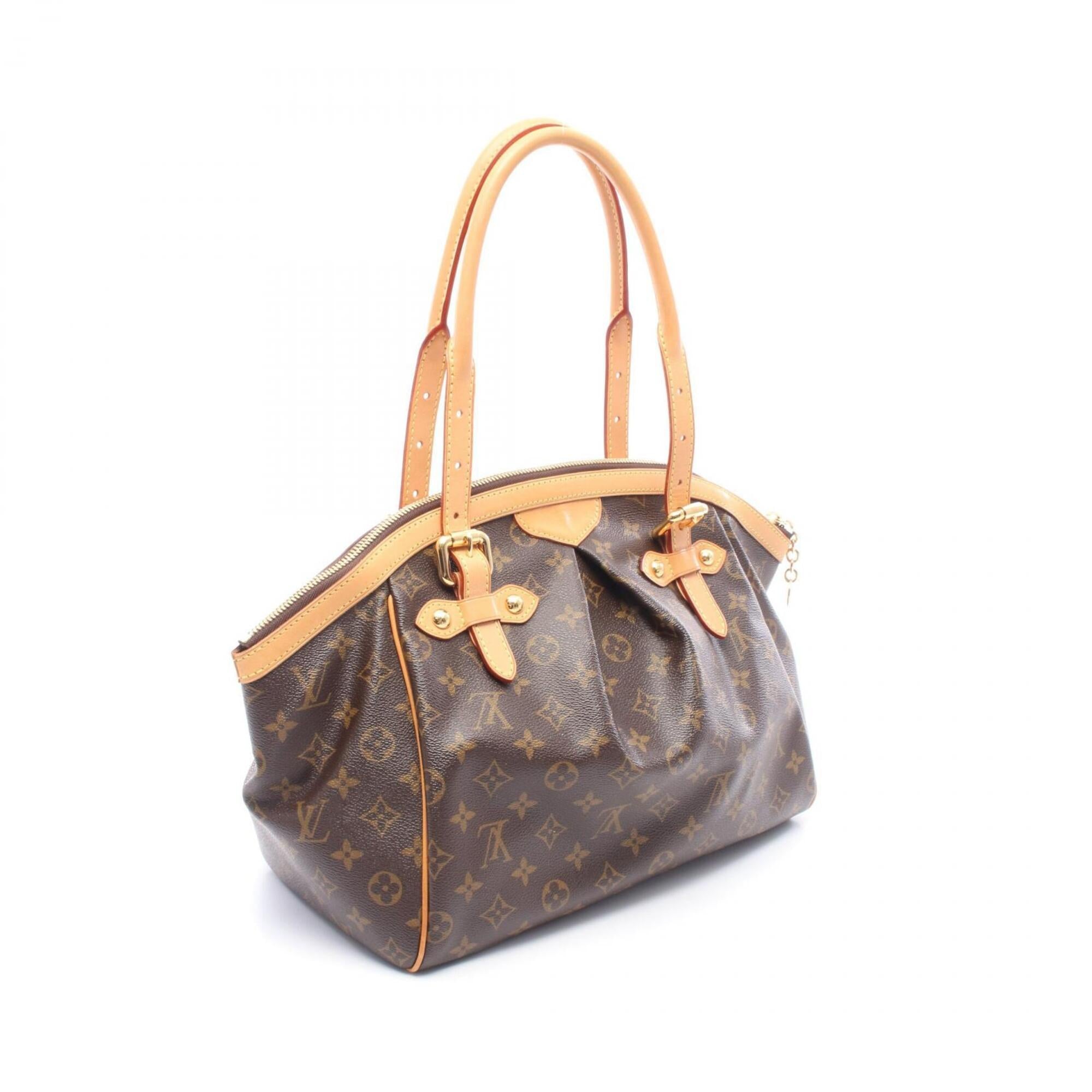 Louis Vuitton Monogram Brown Coated Canvas Leather Handbag (Pre-Owned)