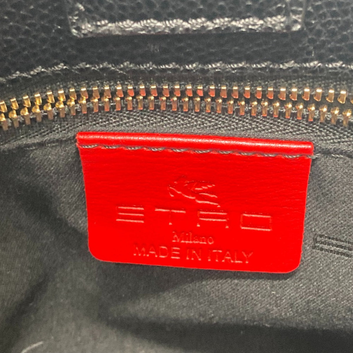 Etro Black Leather Handbag (Pre-Owned)