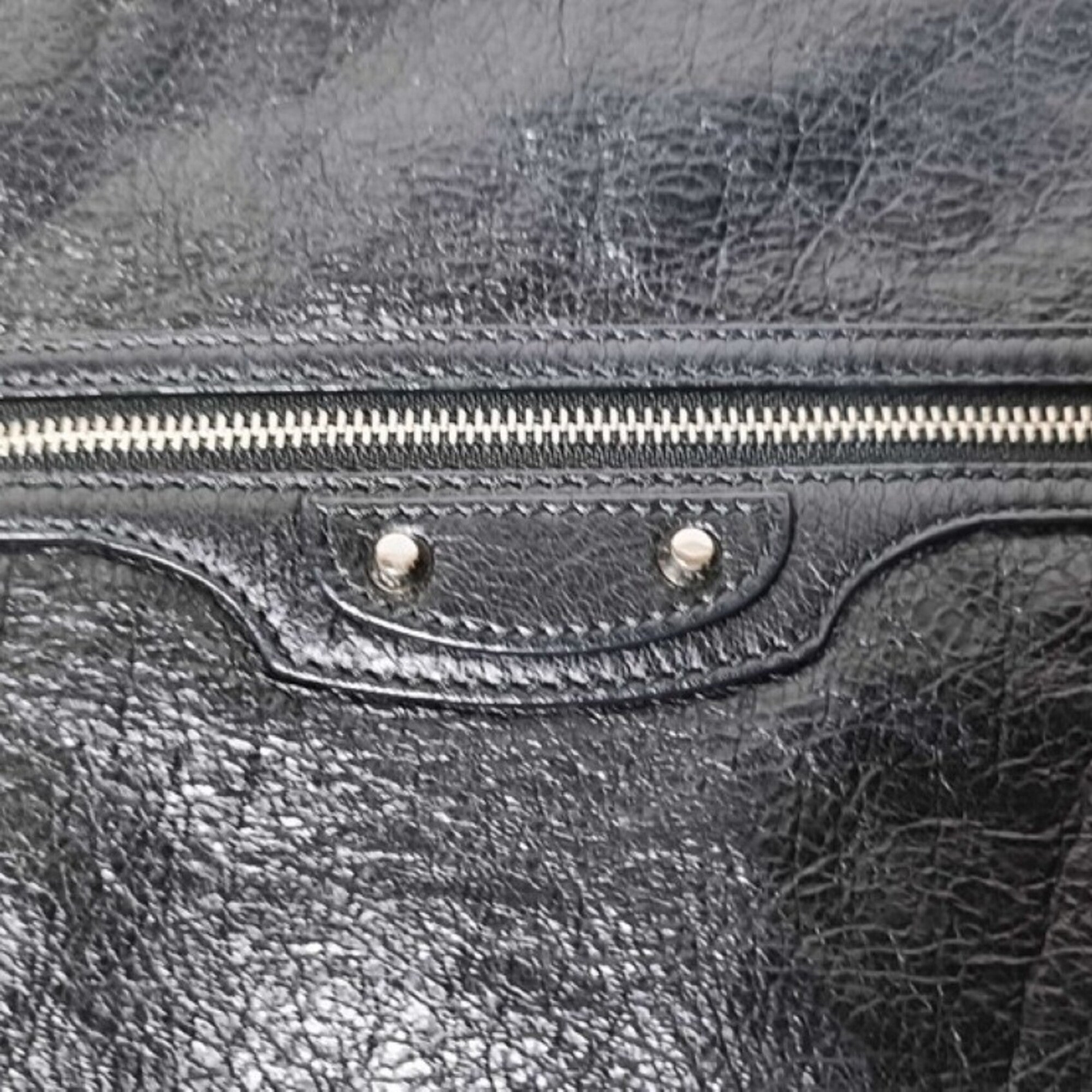 Balenciaga Black Leather Clutch Bag (Pre-Owned)