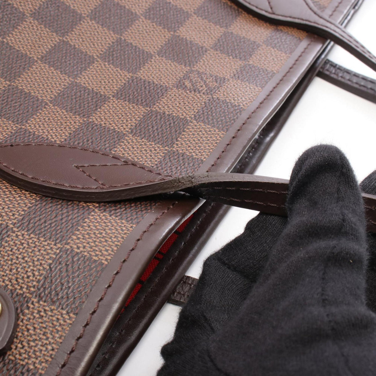 Louis Vuitton Brown Ebene Coated Canvas Damier Canvas Leather Handbag Tote Bag (Pre-Owned)