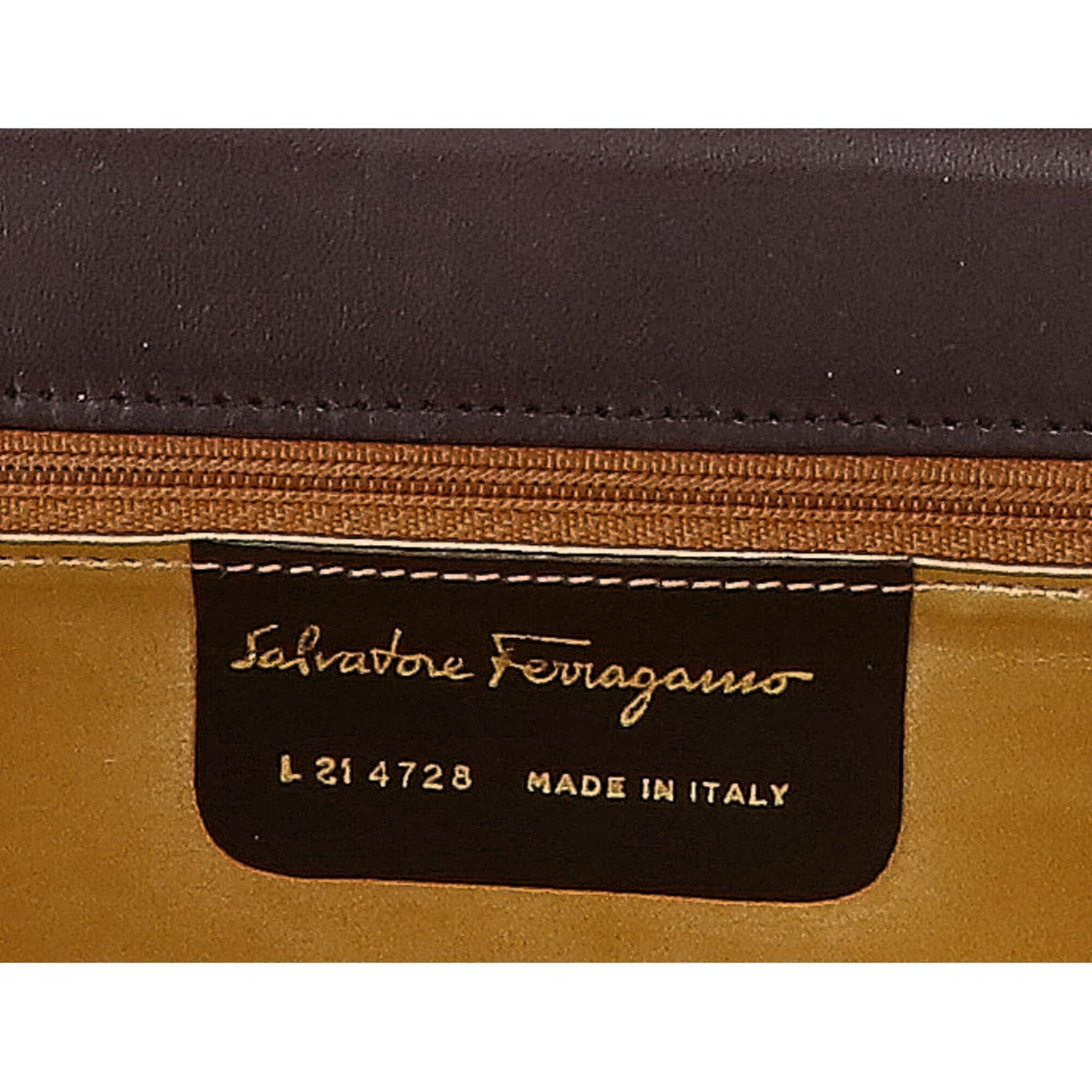 Salvatore Ferragamo Brown Leather Shoulder Bag (Pre-Owned)