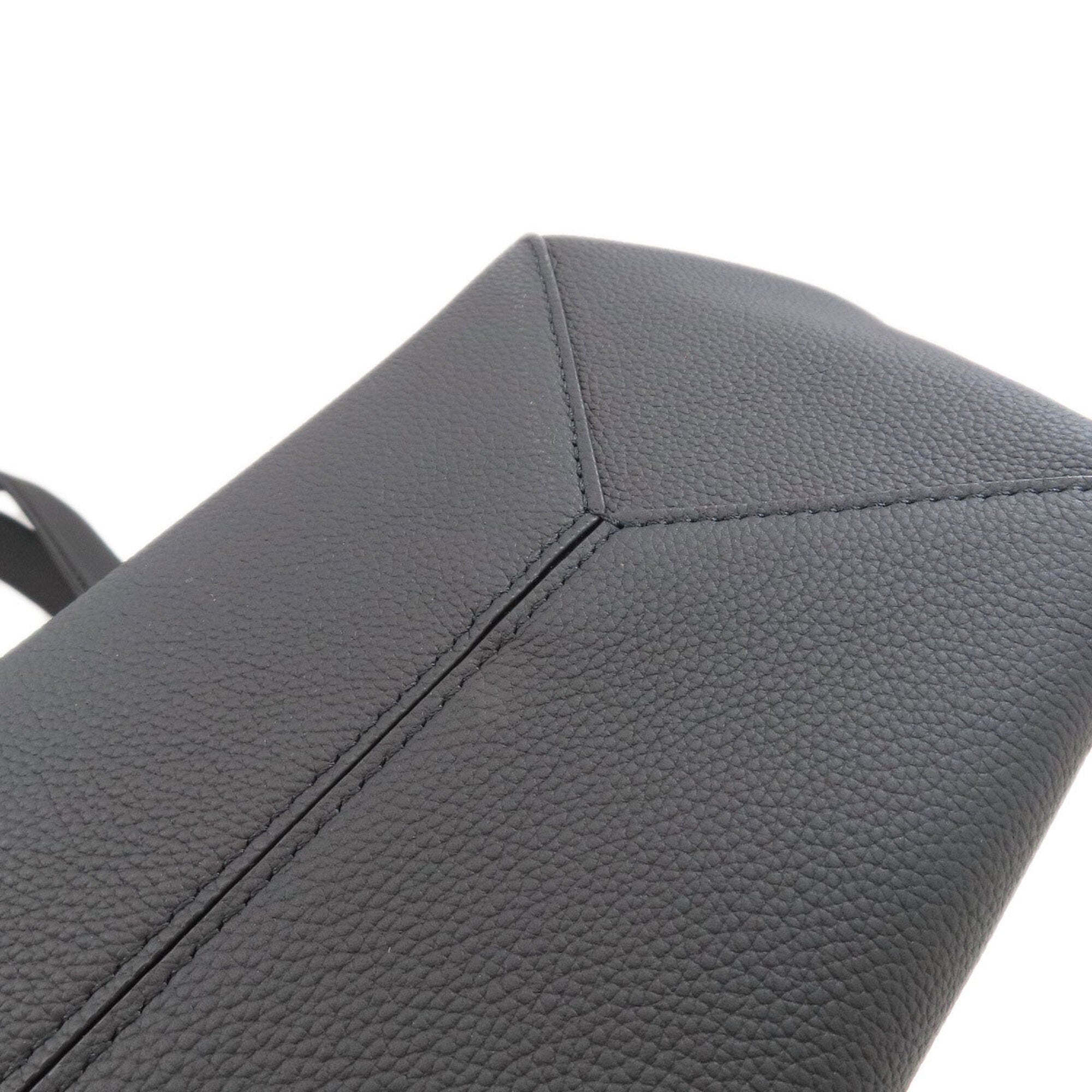 Louis Vuitton Black Leather Tote Bag (Pre-Owned)