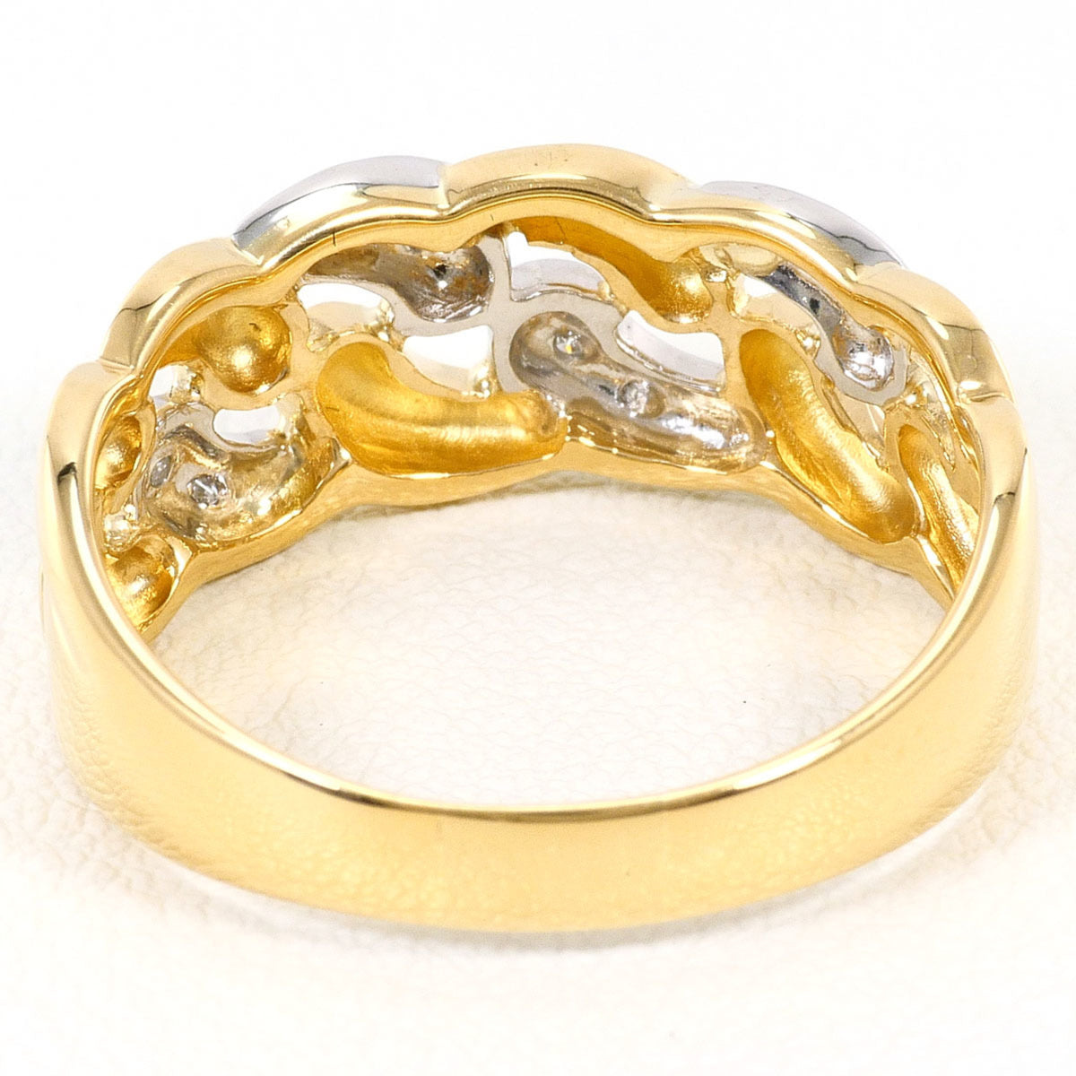 Unbranded Platinum Yellow Gold Yellow Gold (18K) Platinum 900 Band Ring (Pre-Owned)