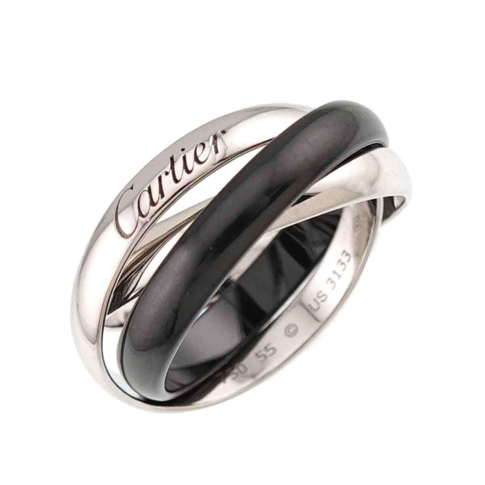 Cartier White Gold (18K) Ceramic Band Ring (Pre-Owned)