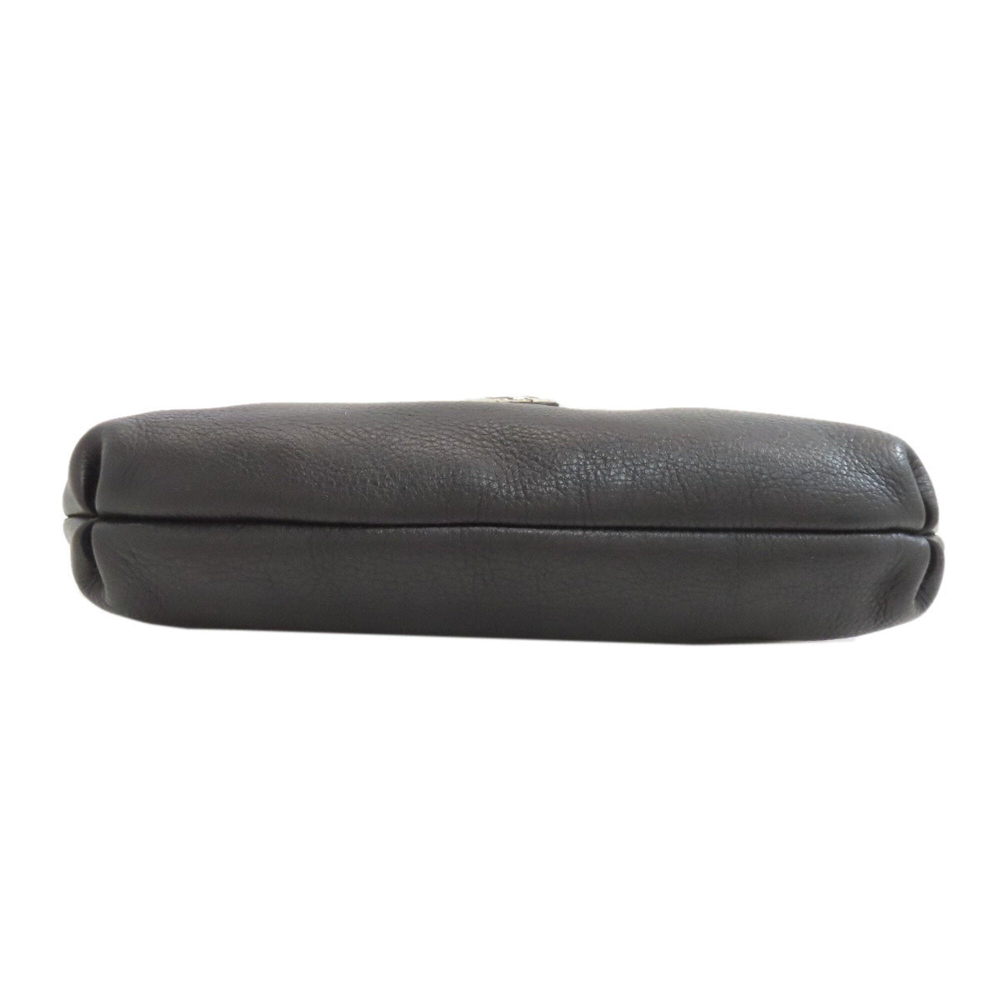 Salvatore Ferragamo Black Leather Shoulder Bag (Pre-Owned)