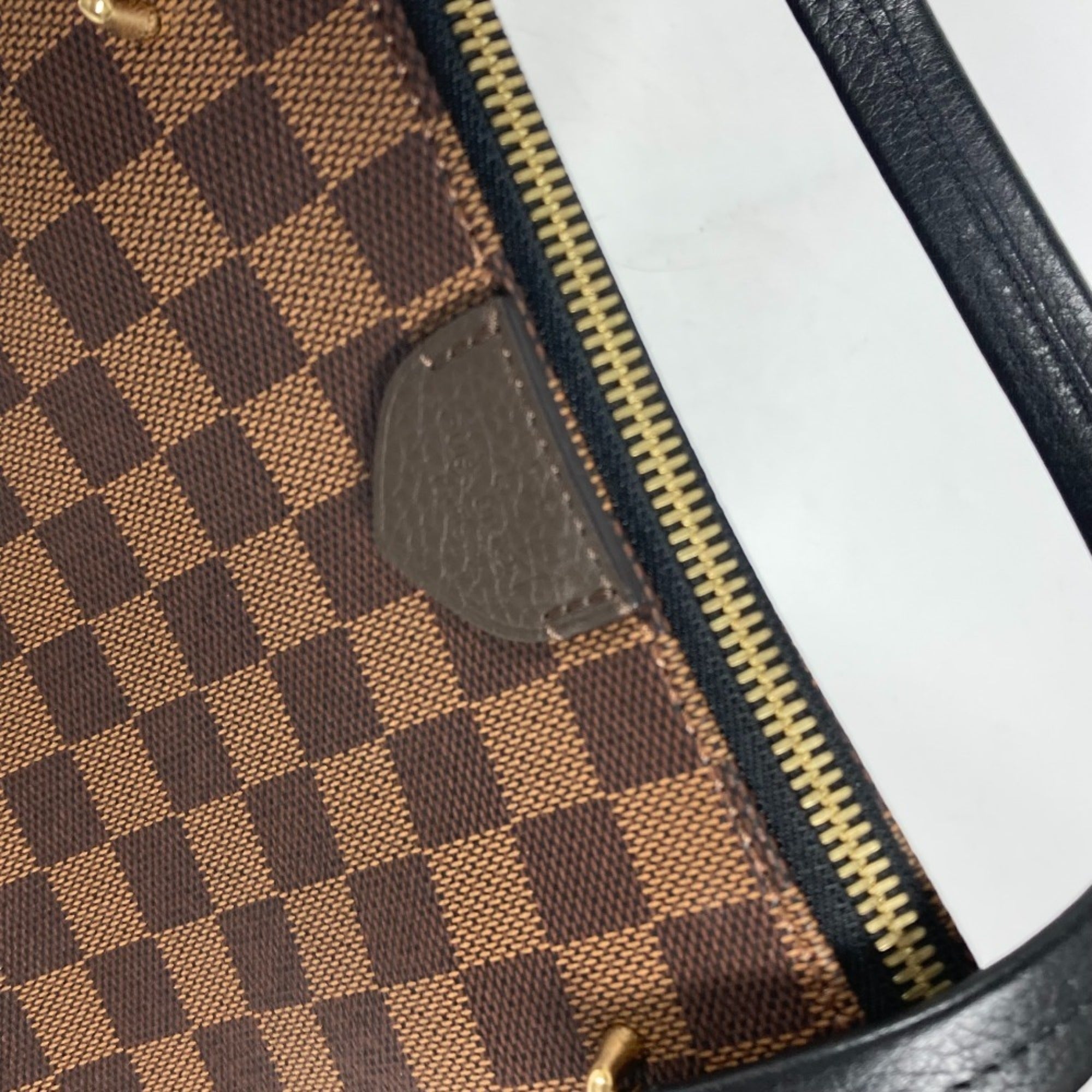 Louis Vuitton Brown Ebene Damier Canvas Shoulder Bag Tote Bag (Pre-Owned)
