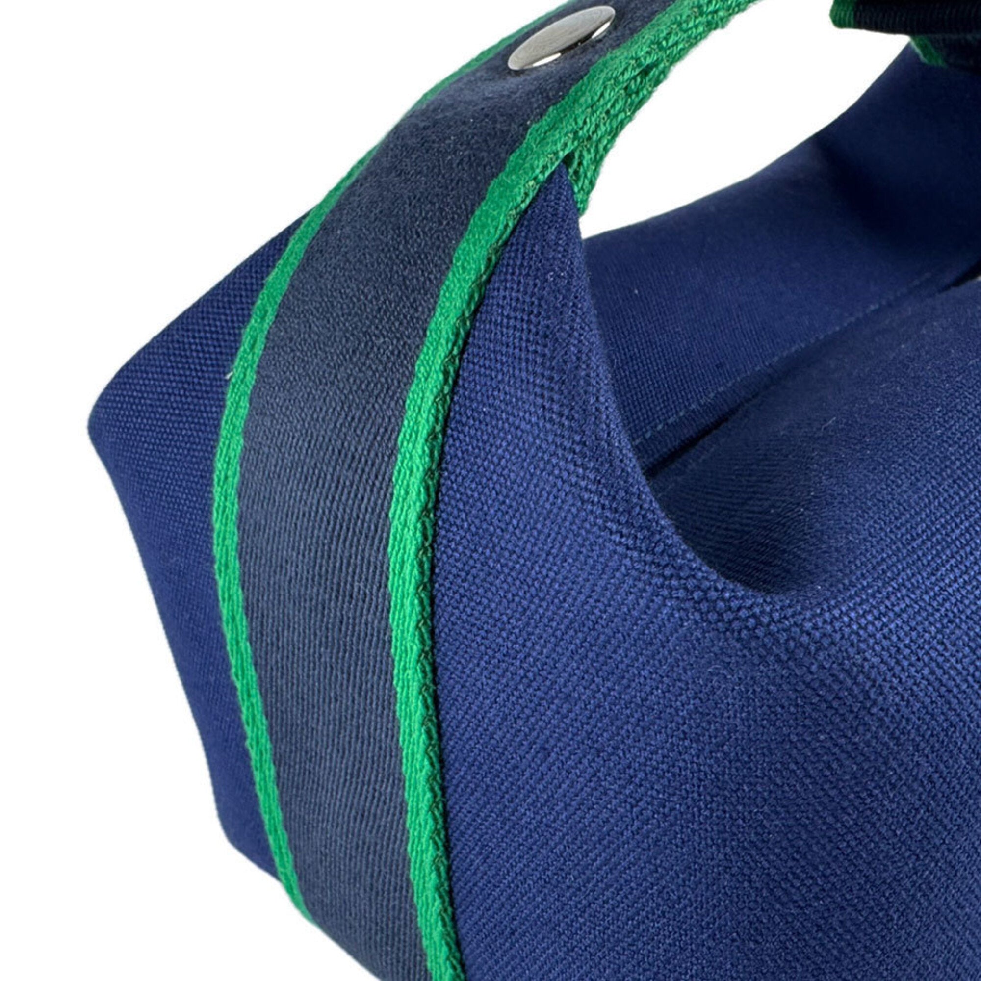 Hermes Navy Canvas Handbag Pouch (Pre-Owned)