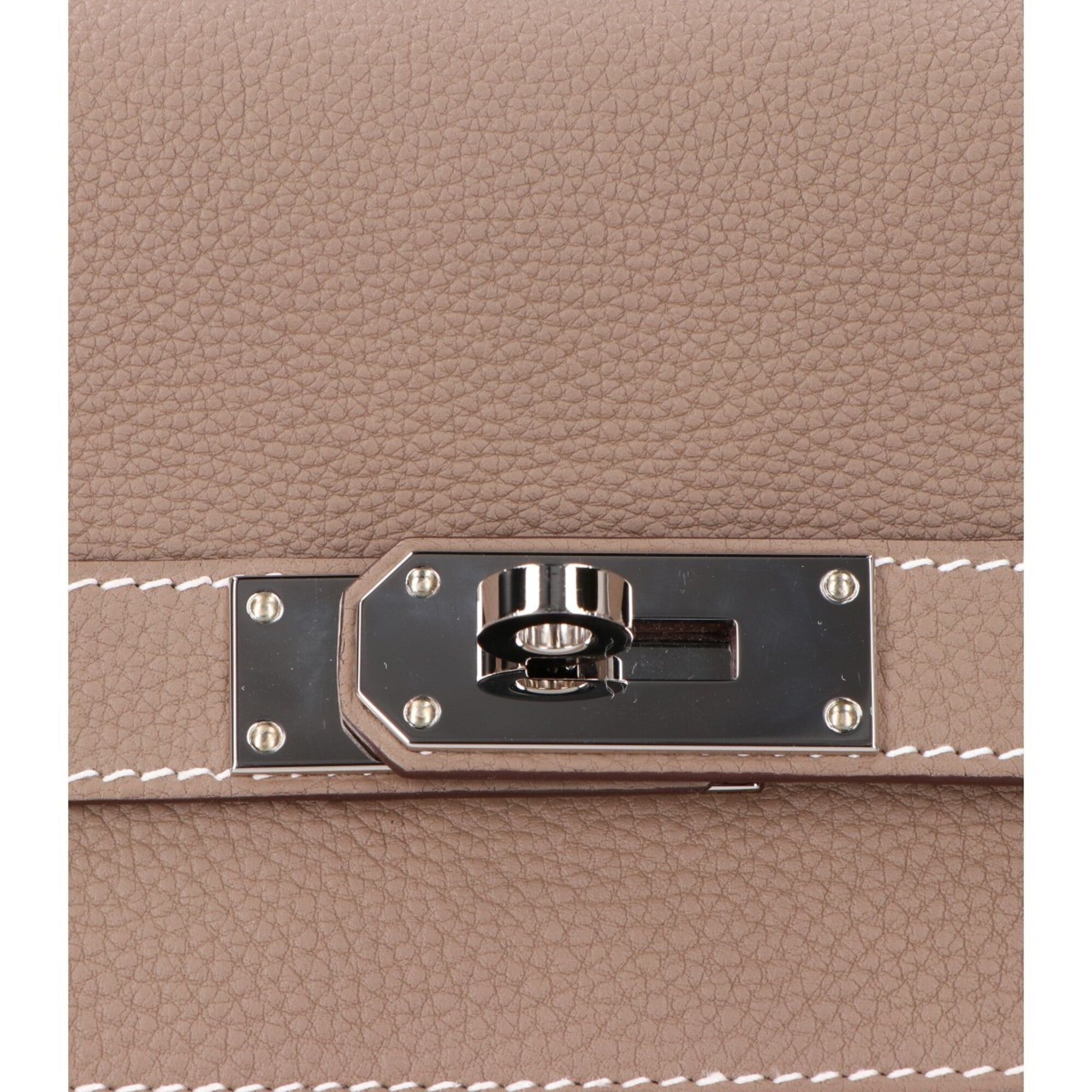 Hermes Etoupe Gray Togo Leather Shoulder Bag (Pre-Owned)