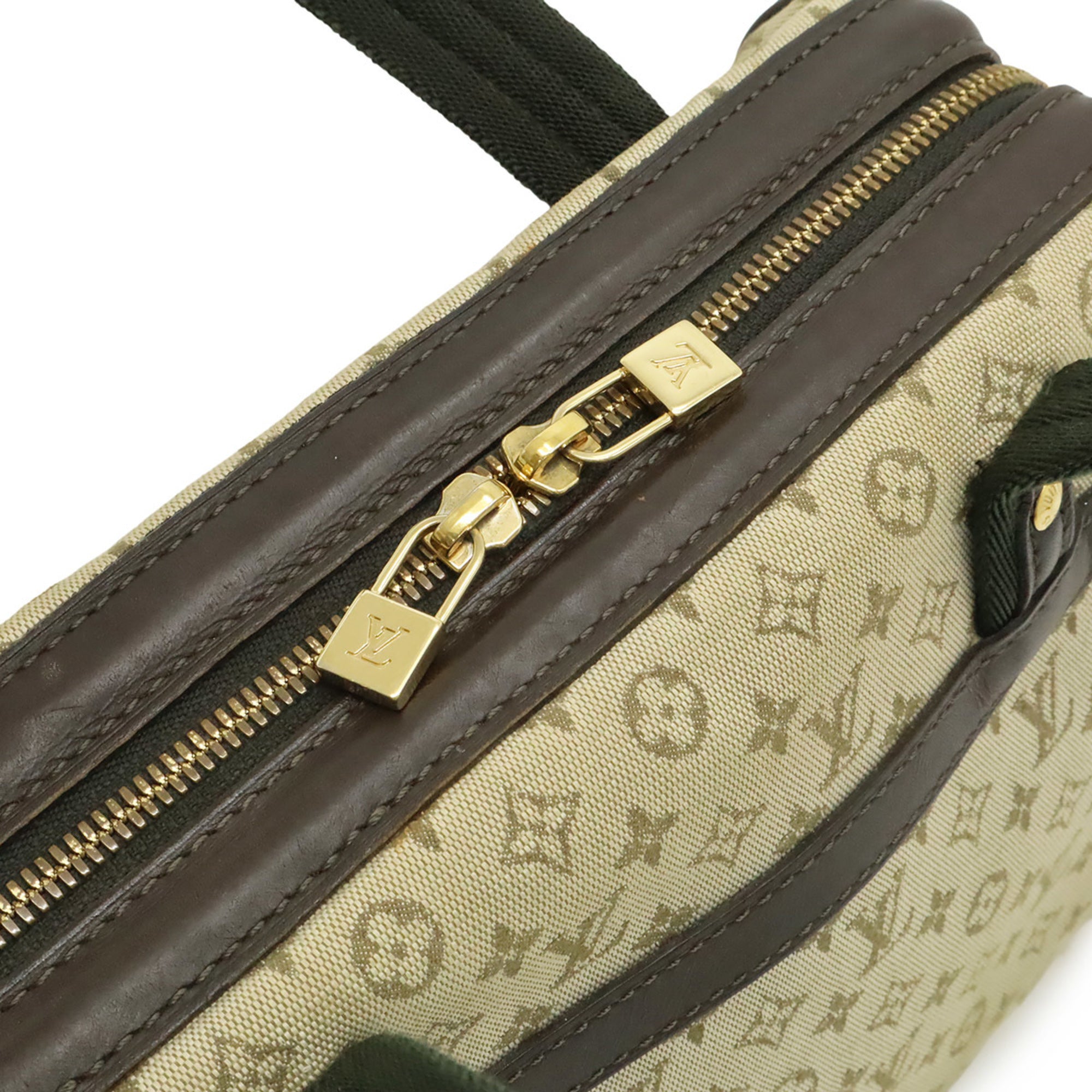 Louis Vuitton Monogram Mini Khaki Brown Canvas Leather Handbag (Pre-Owned)
