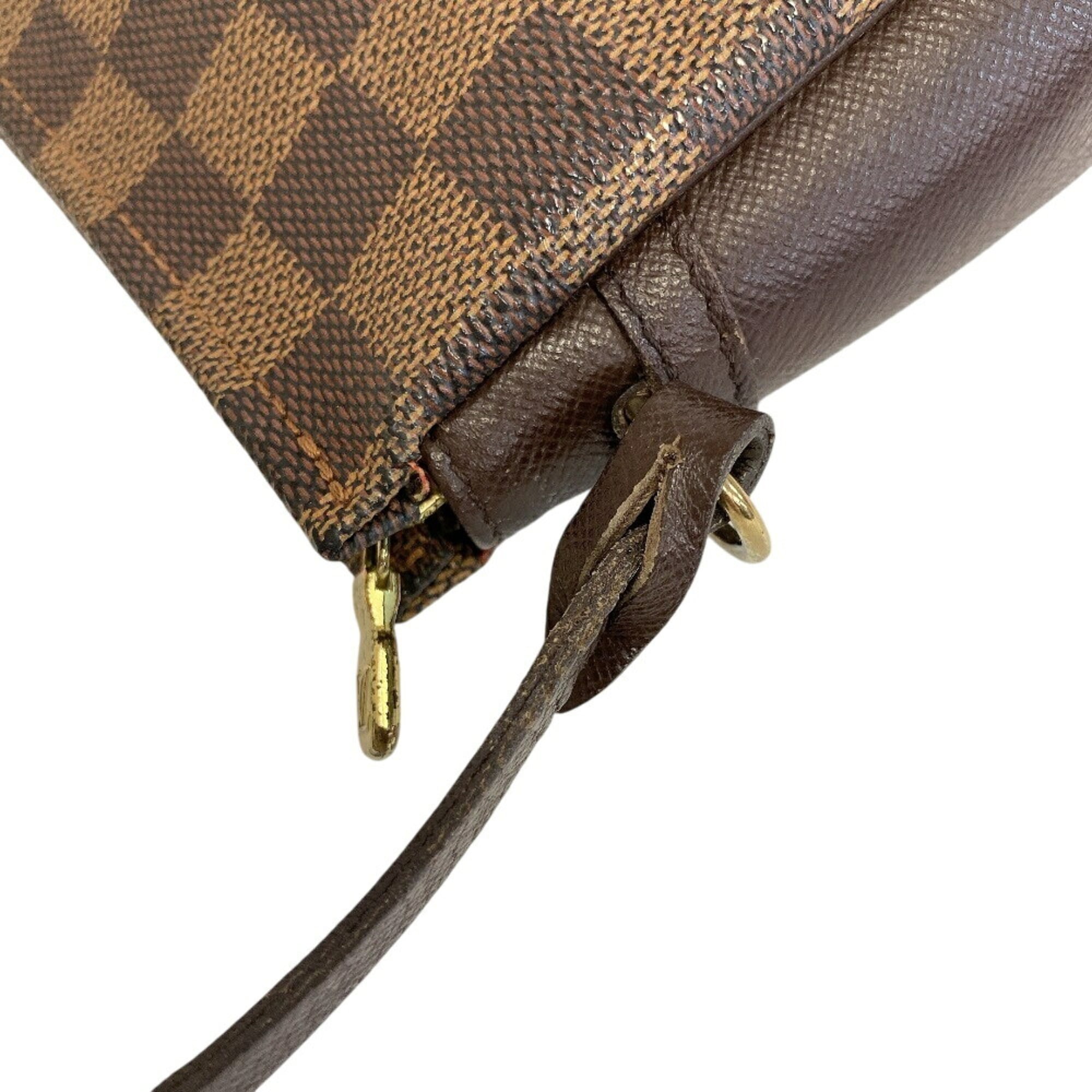 Louis Vuitton Brown Leather Pouch (Pre-Owned)