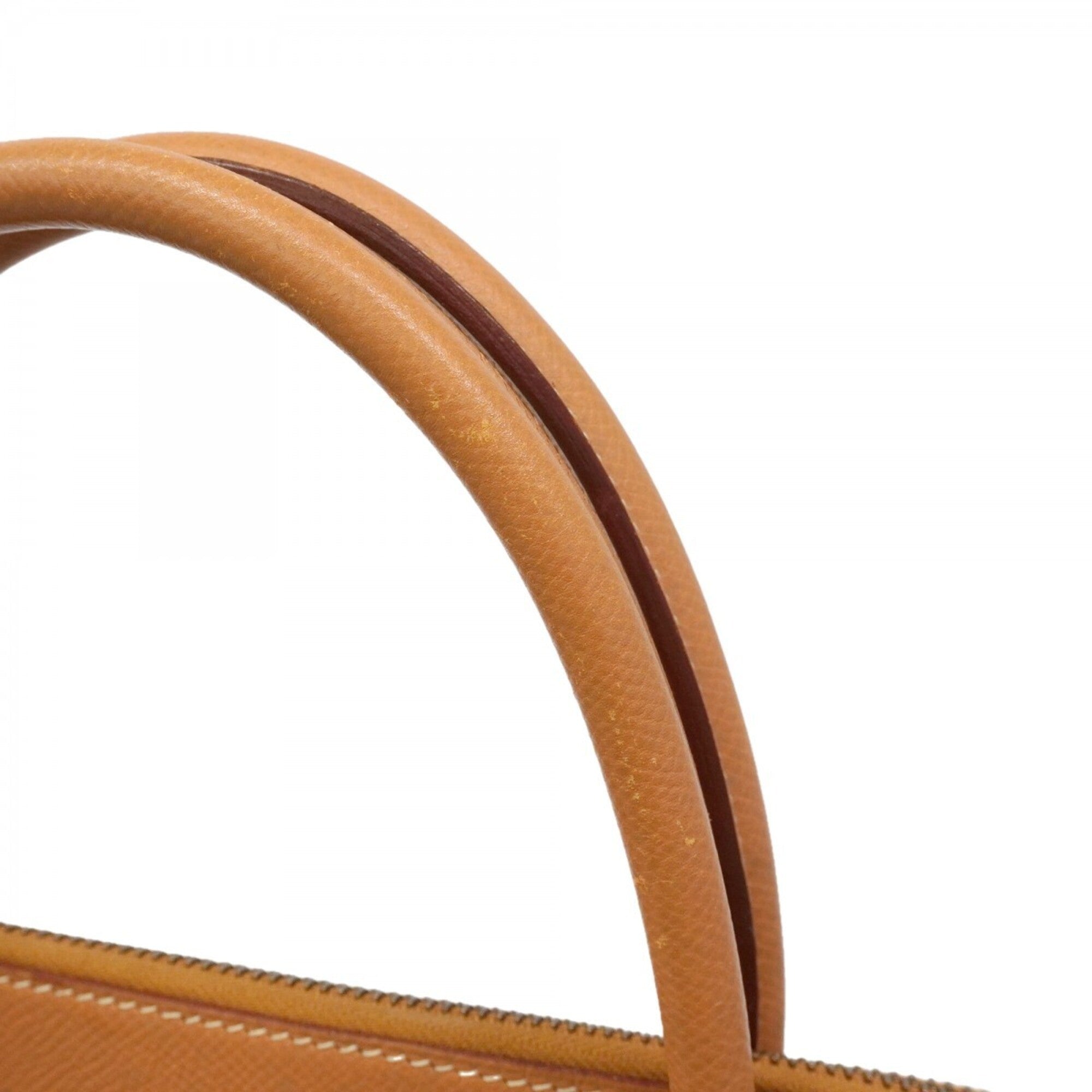 Hermes Natural Sable Courchevel Leather Handbag (Pre-Owned)