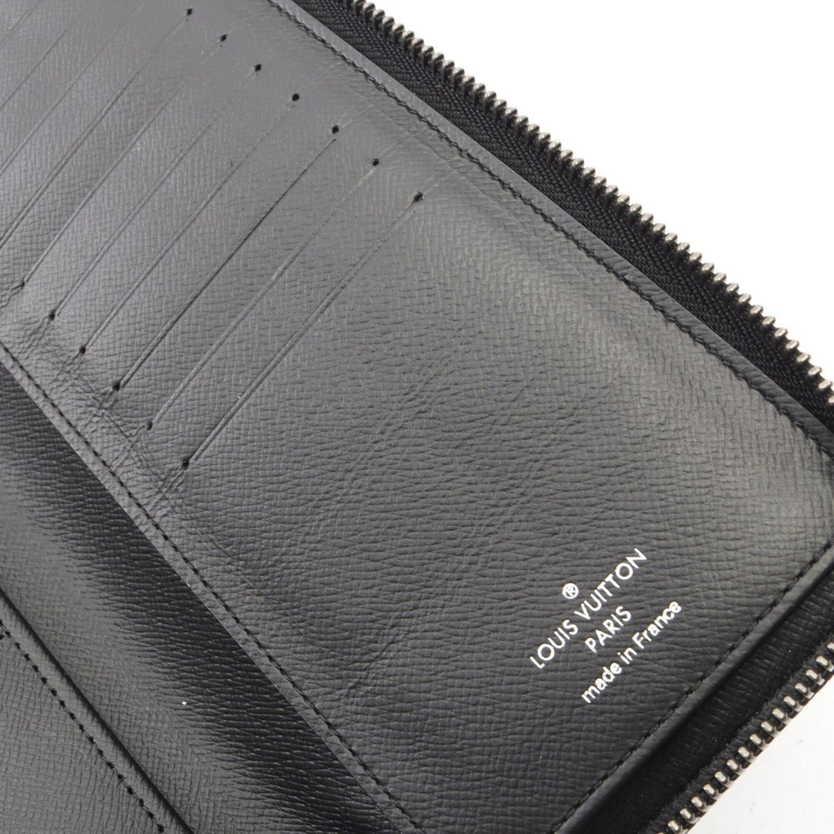 Louis Vuitton Black Leather Pvc Long Wallet (Bi-Fold) (Pre-Owned)