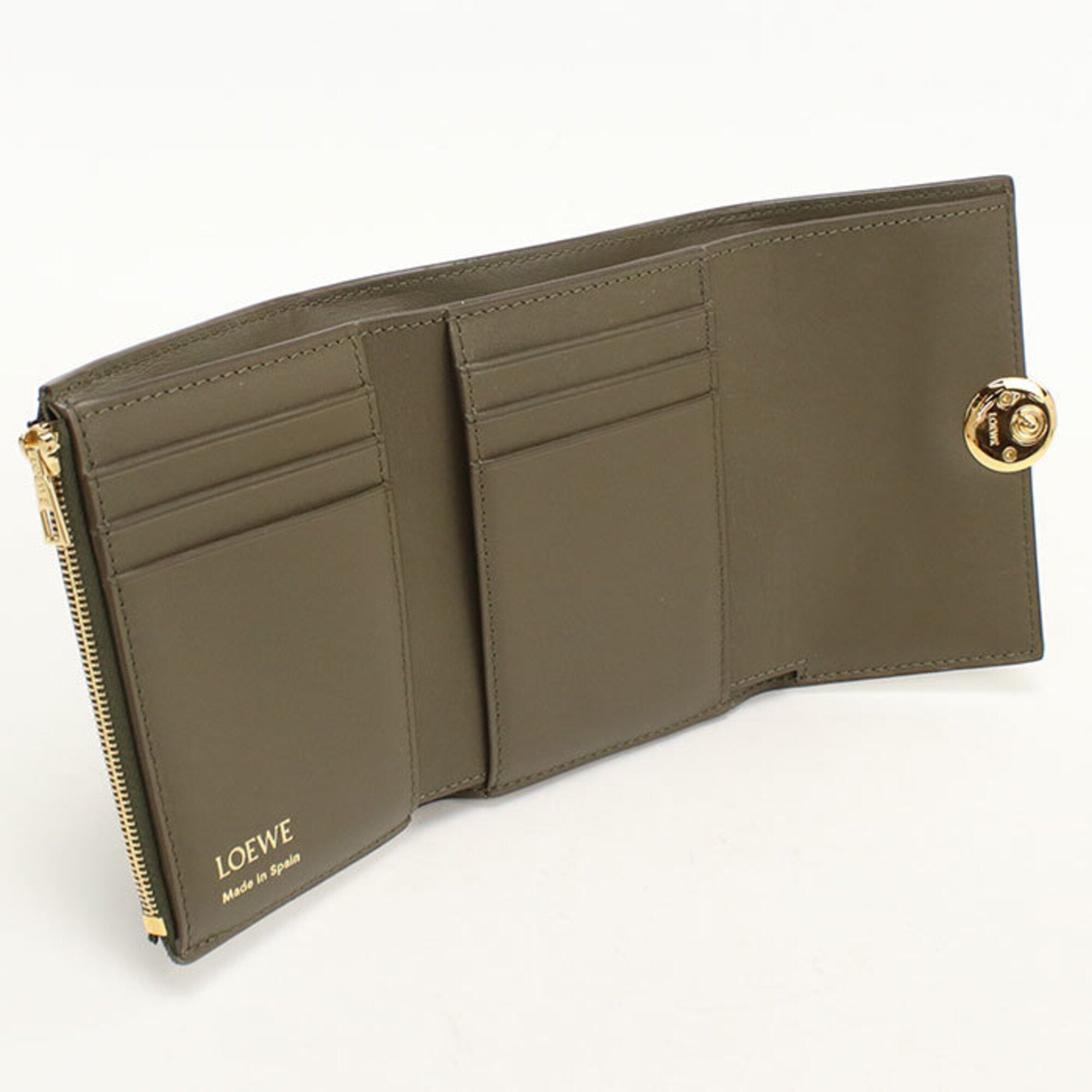 Loewe Khaki Wallet (Tri-Fold) (Pre-Owned)
