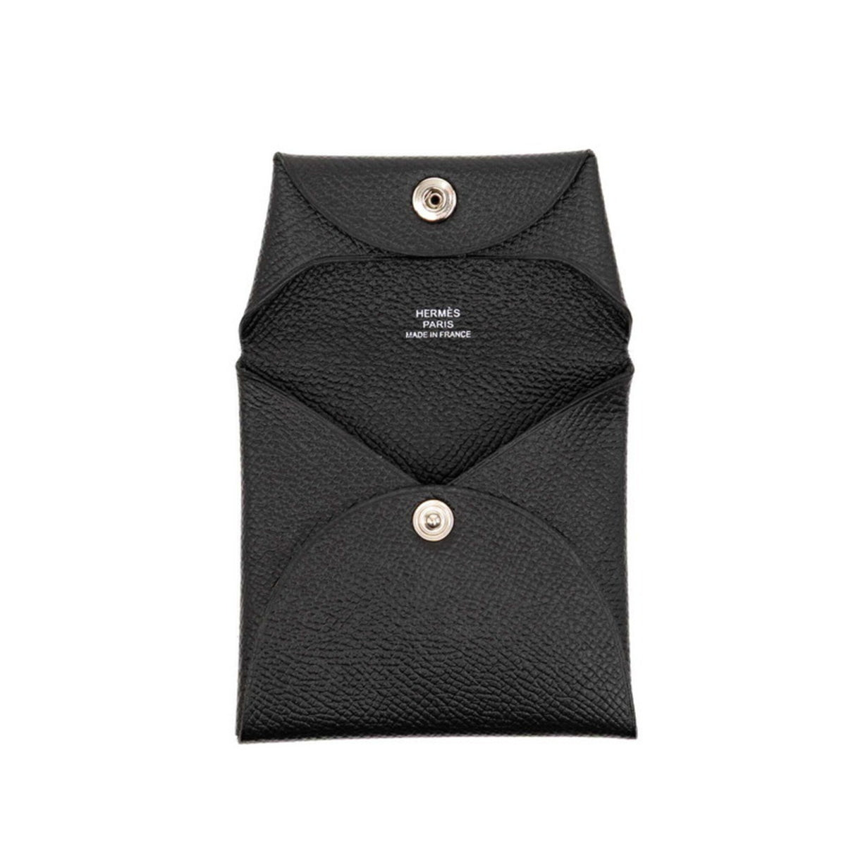Hermes Black Epsom Leather Coin Purse/Coin Case (Pre-Owned)