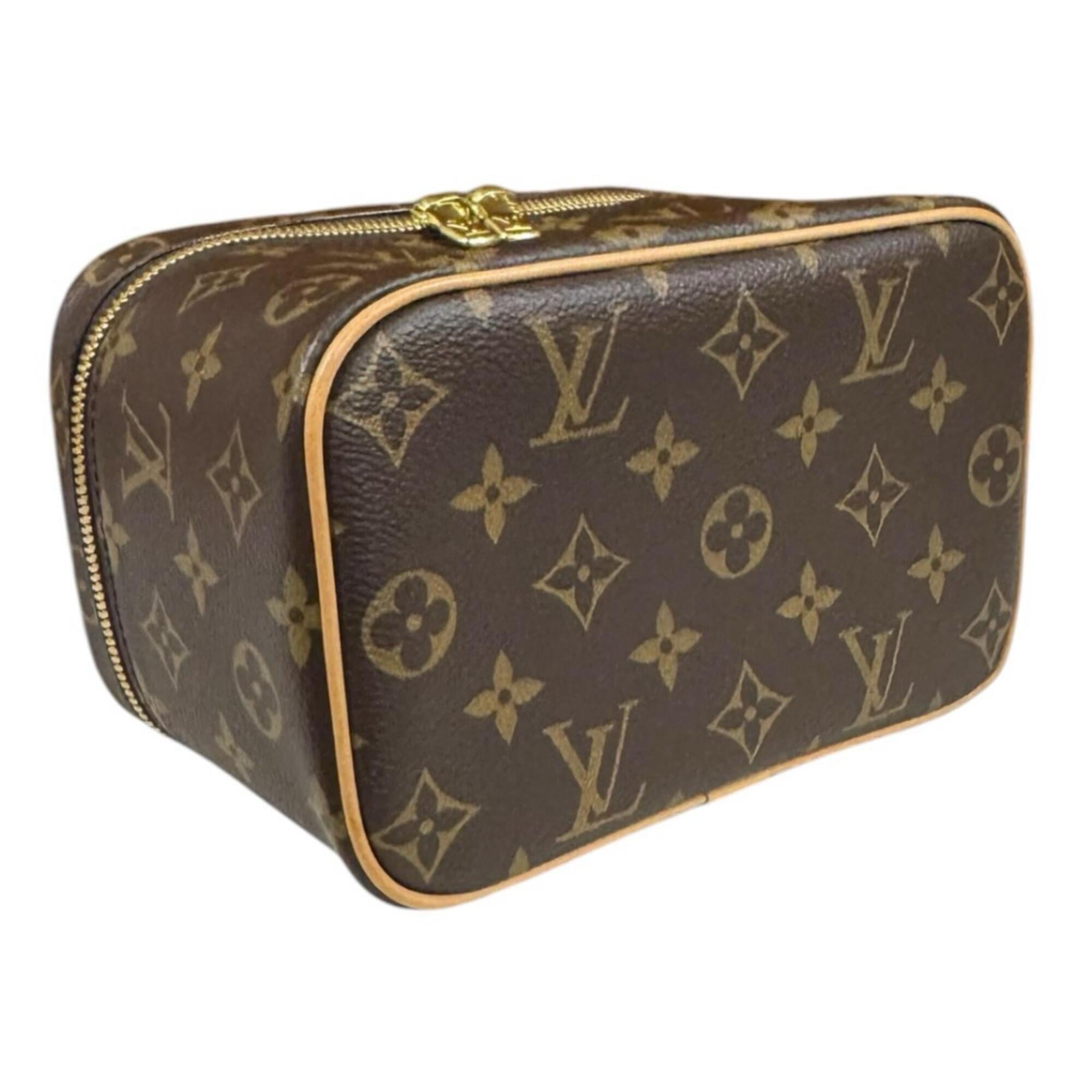 Louis Vuitton Brown Monogram Or Monogram Handbag Pouch Vanity Bag (Pre-Owned)