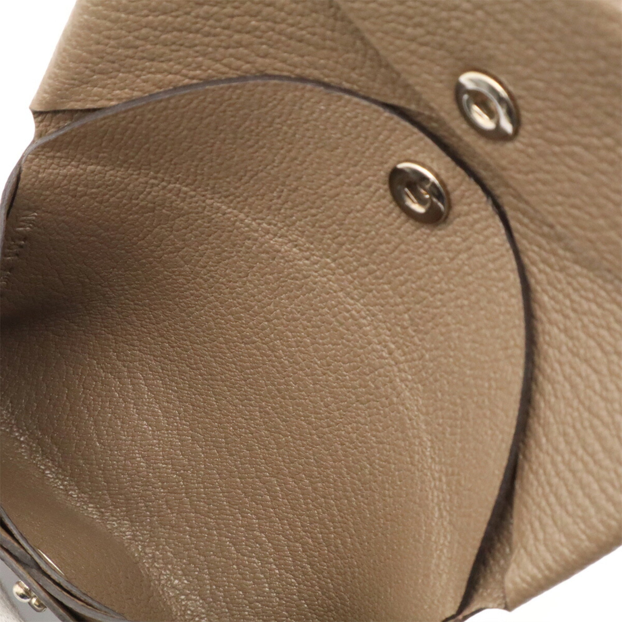 Hermes Etoupe Gray Grayish Leather Coin Purse/Coin Case (Pre-Owned)