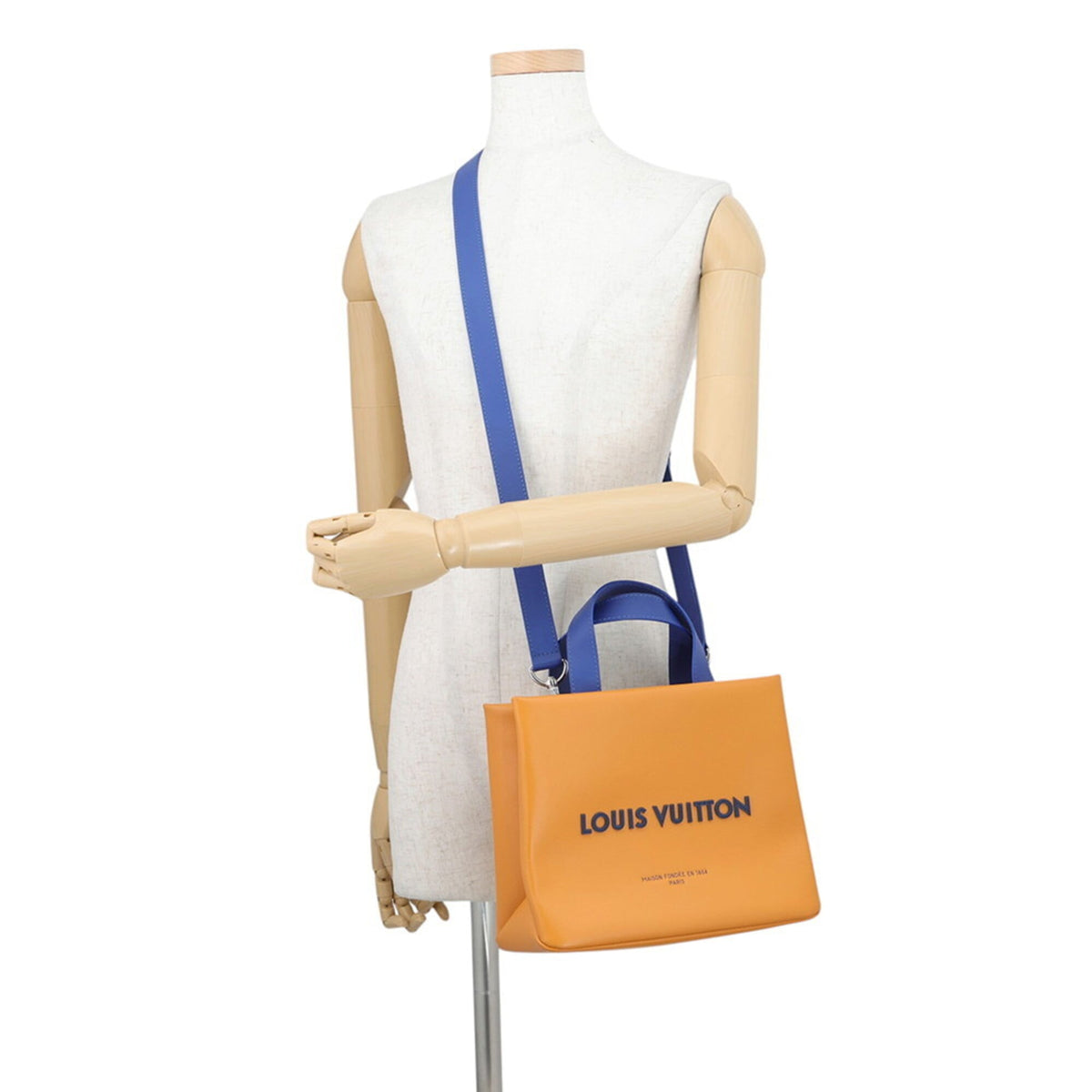 Louis Vuitton Saffron Yellow Leather Handbag (Pre-Owned)