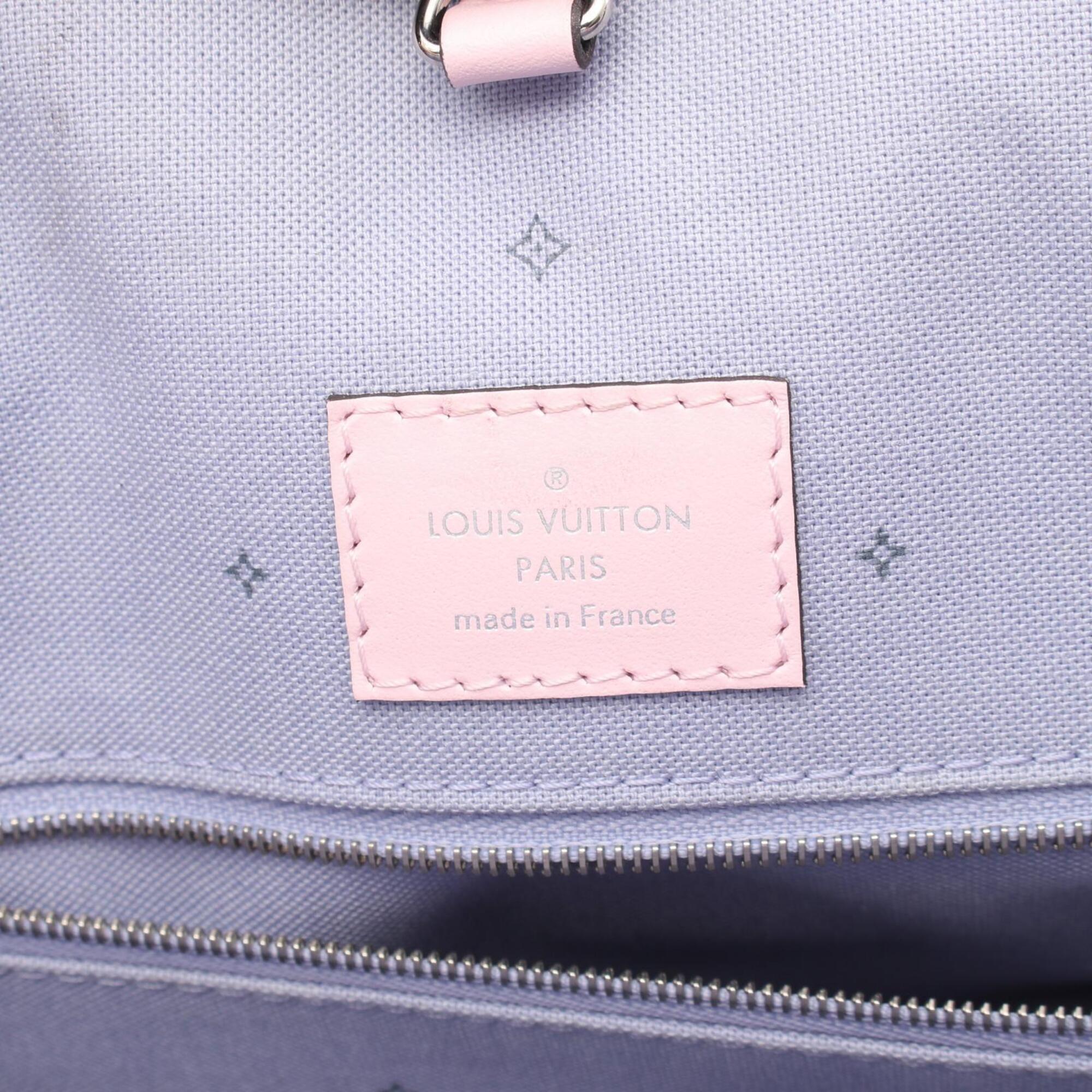 Louis Vuitton Multi-Color Pink Coated Canvas Leather Handbag Tote Bag (Pre-Owned)