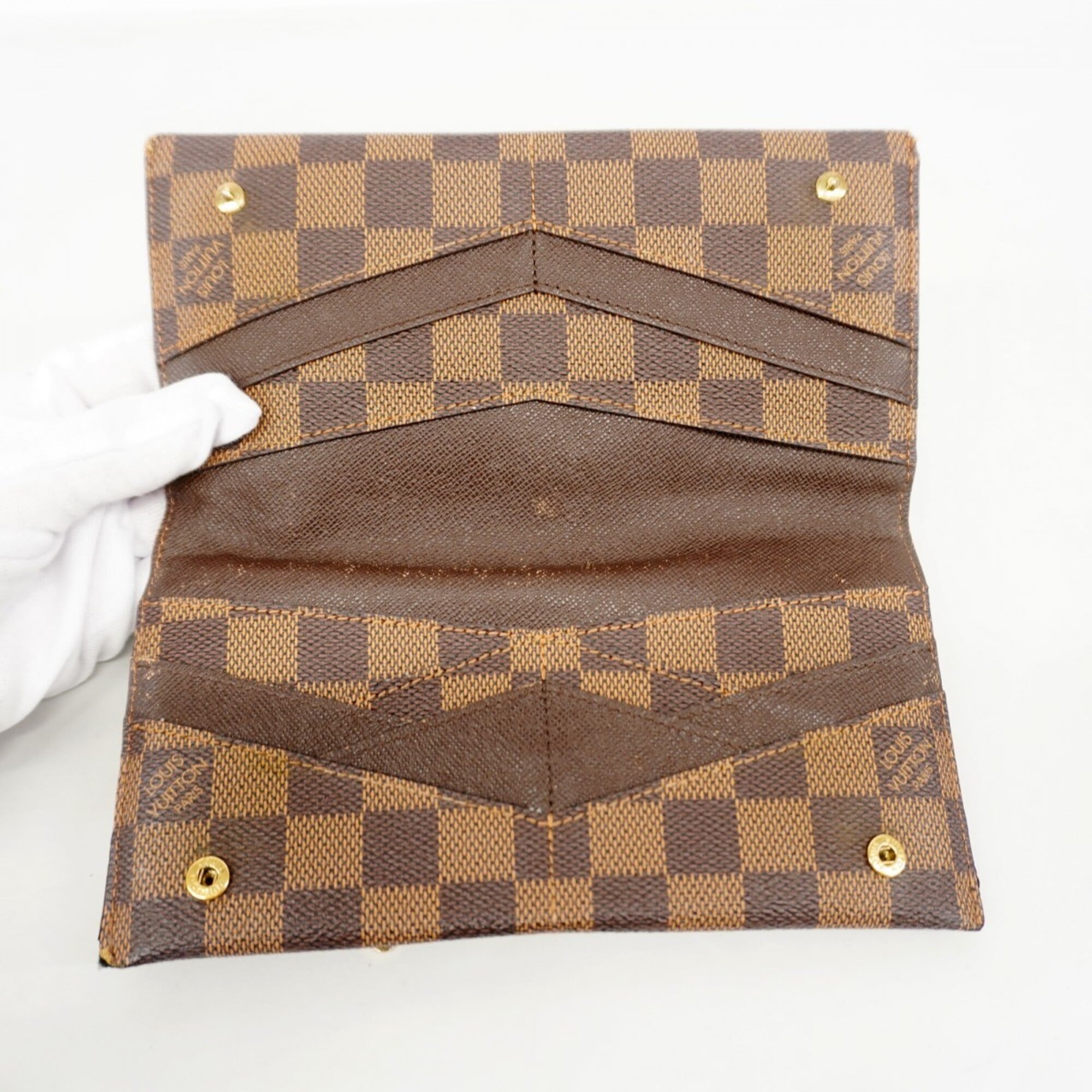 Louis Vuitton Ebene Long Wallet (Bi-Fold) (Pre-Owned)
