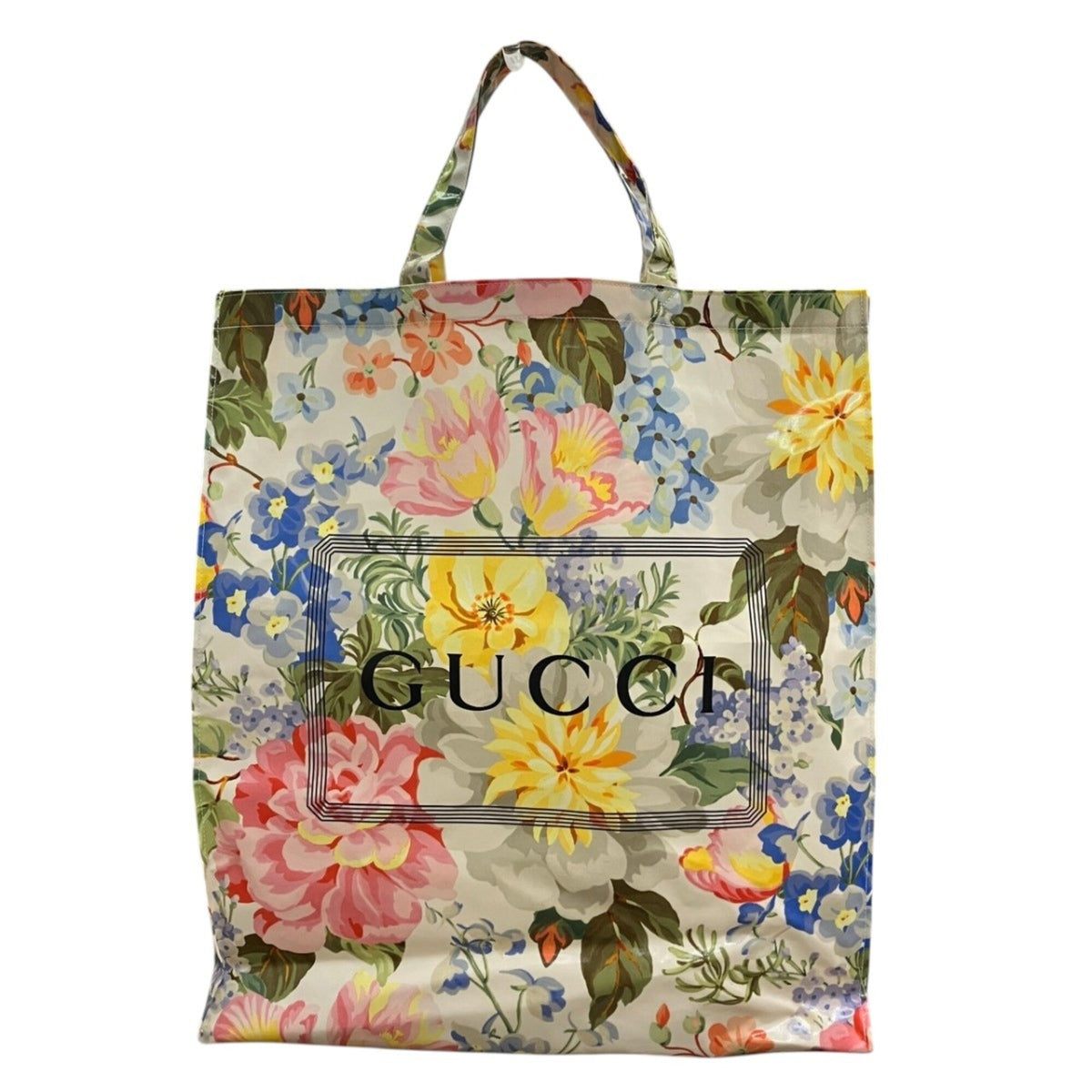 Gucci Multi-Color Coated Canvas Tote Bag (Pre-Owned)