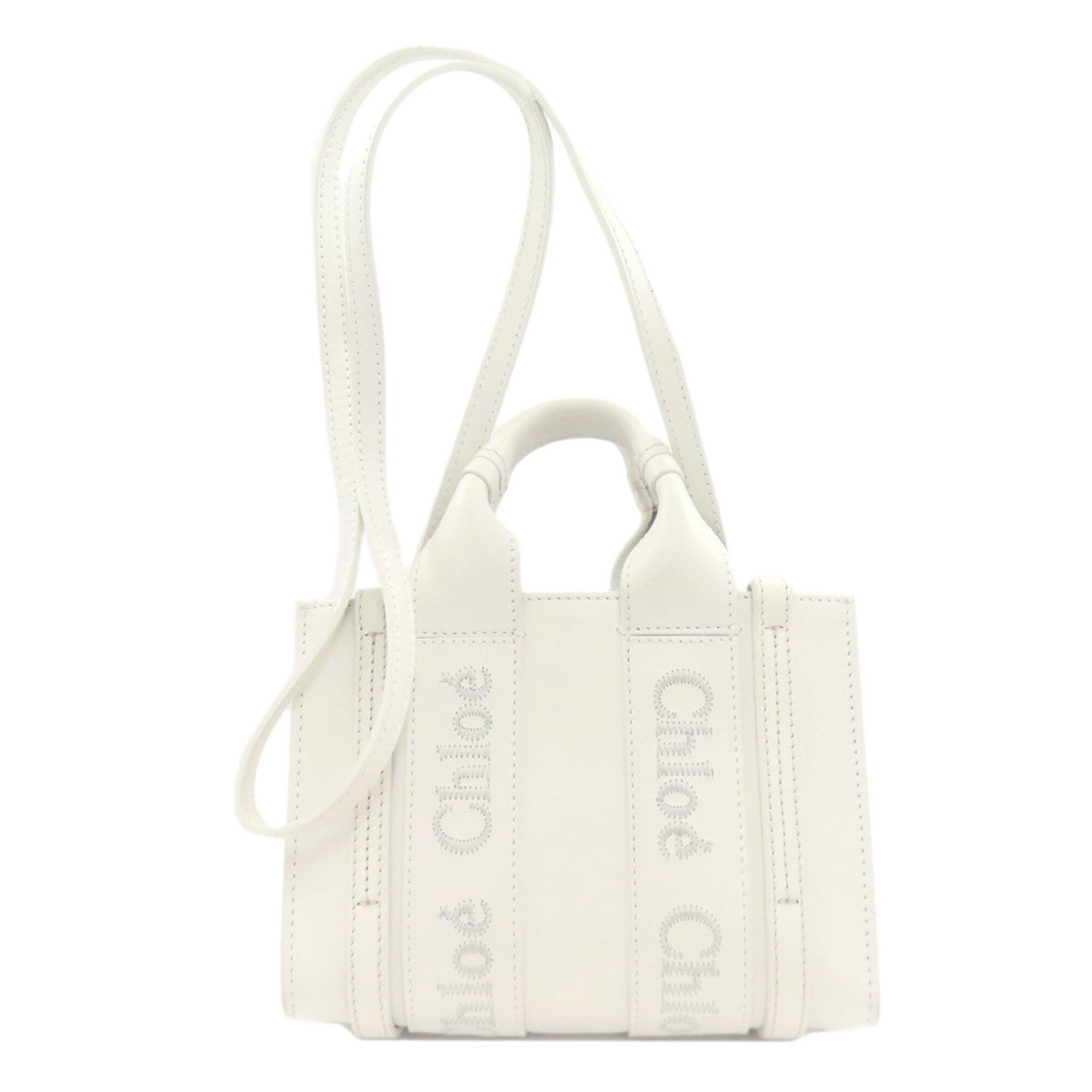 Chloé White Leather Handbag (Pre-Owned)