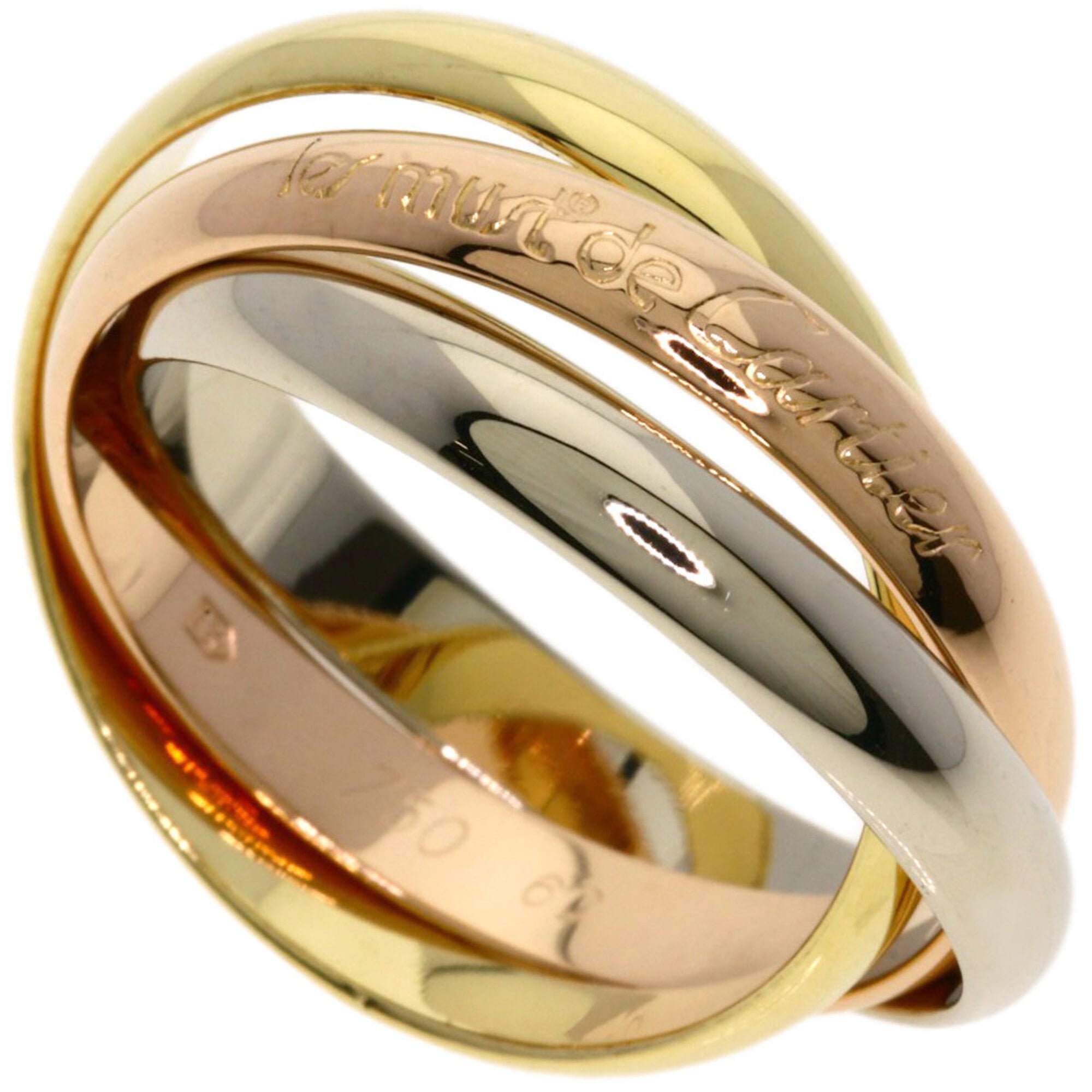 Cartier Trinity Yellow Gold (18K) Pink Gold (18K) White Gold (18K) Band Ring (Pre-Owned)