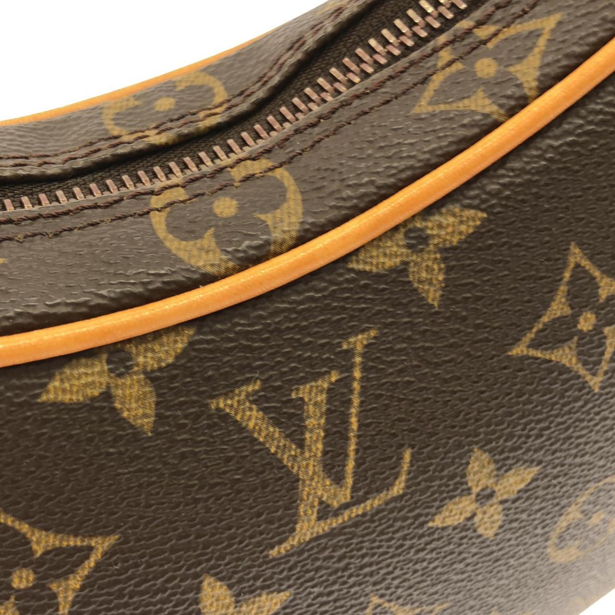 Louis Vuitton Marron Coated Canvas Pochette Shoulder Bag (Pre-Owned)