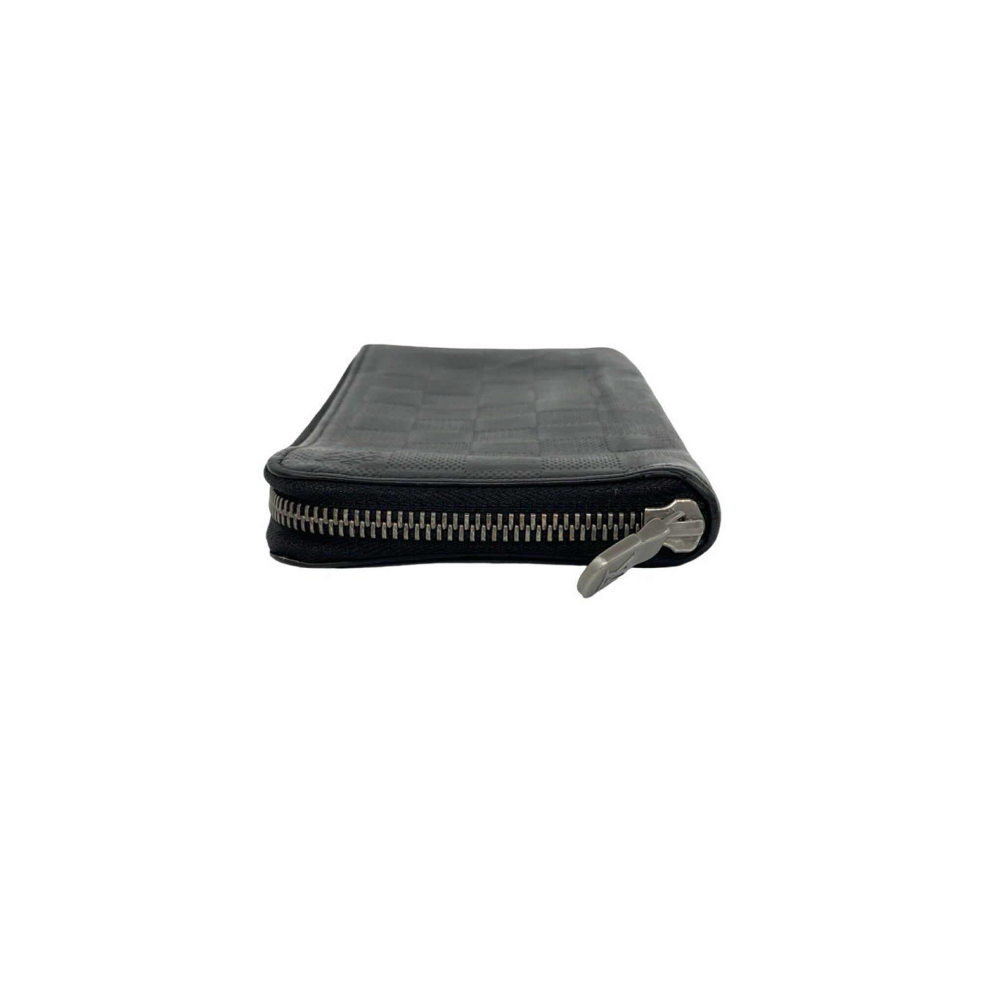 Louis Vuitton Black Leather Long Wallet (Bi-Fold) (Pre-Owned)