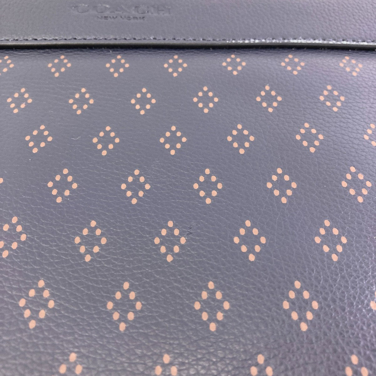 Coach Navy Leather Briefcase (Pre-Owned)