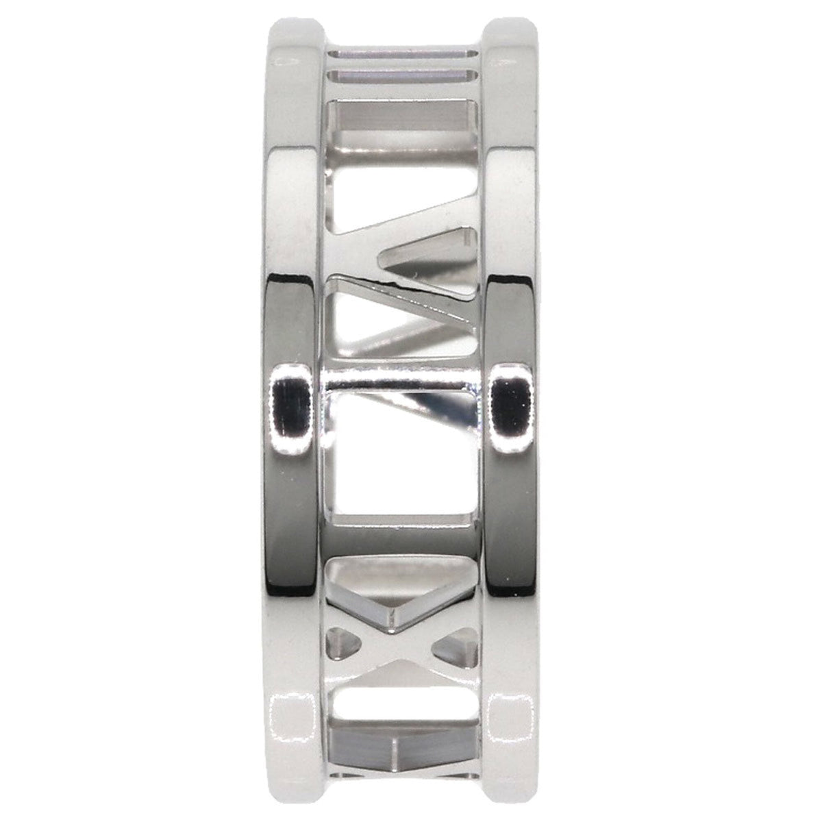 Tiffany Atlas White Gold (18K) Band Ring (Pre-Owned)
