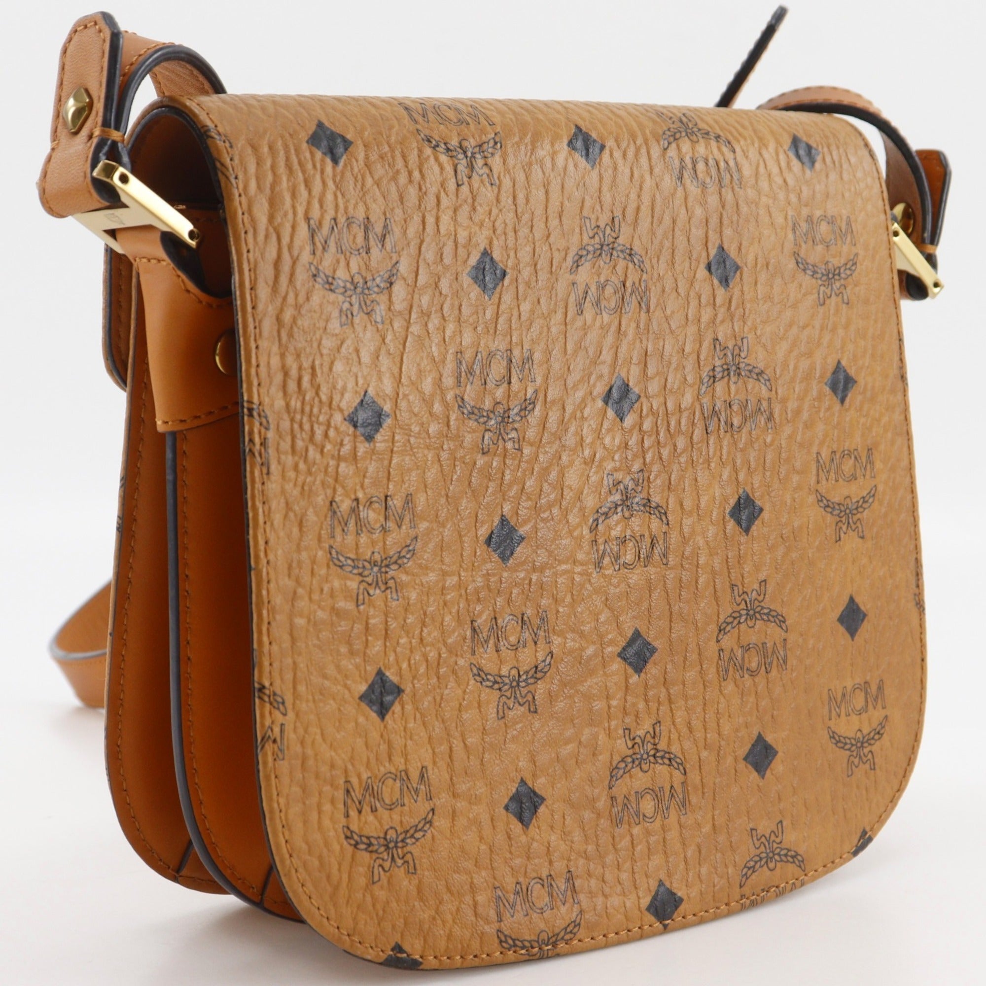 Mcm Brown Pvc Shoulder Bag (Pre-Owned)