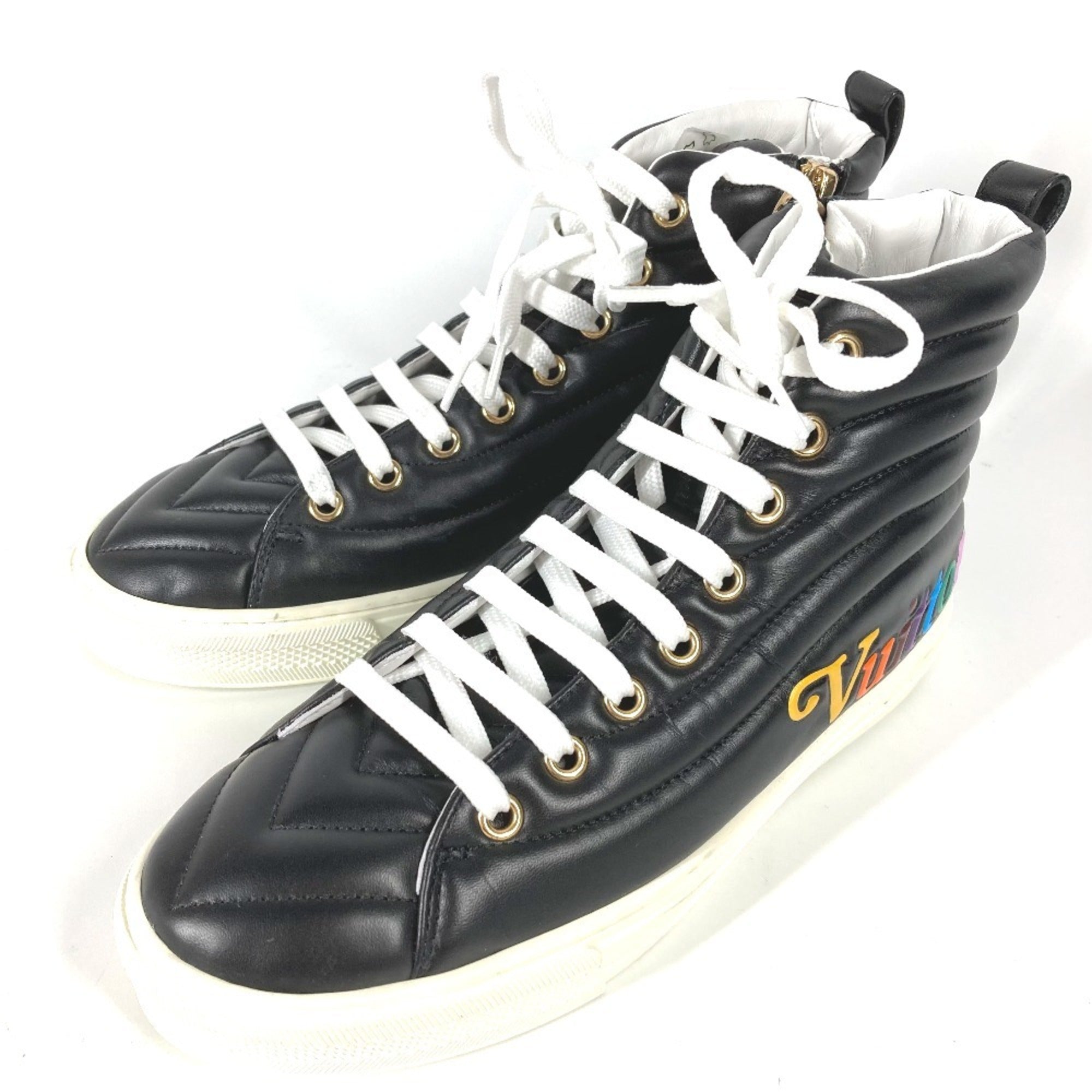 Louis Vuitton Black Multi-Color Sneakers (Pre-Owned)