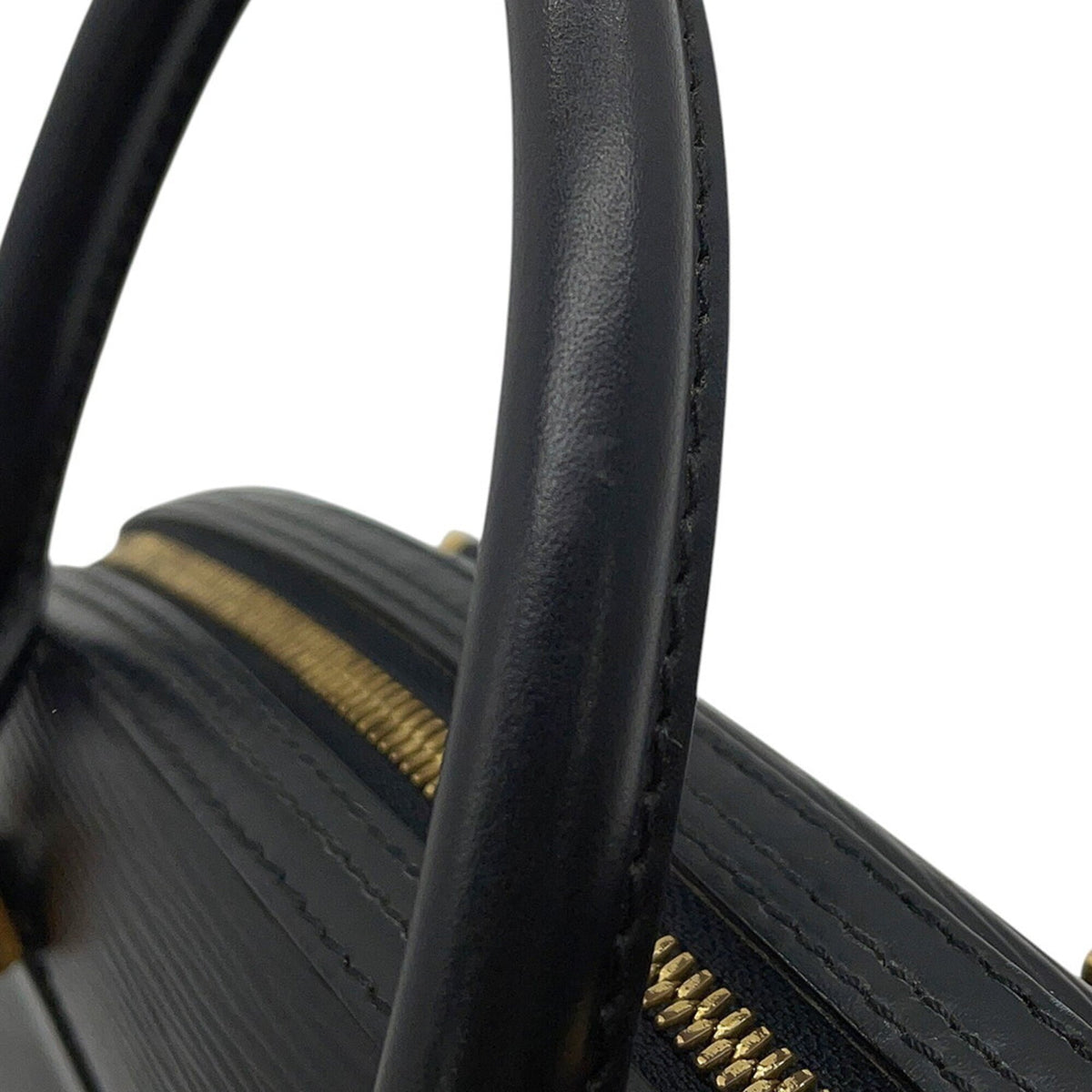 Louis Vuitton Epi Black Noir Epi Leather Handbag (Pre-Owned)