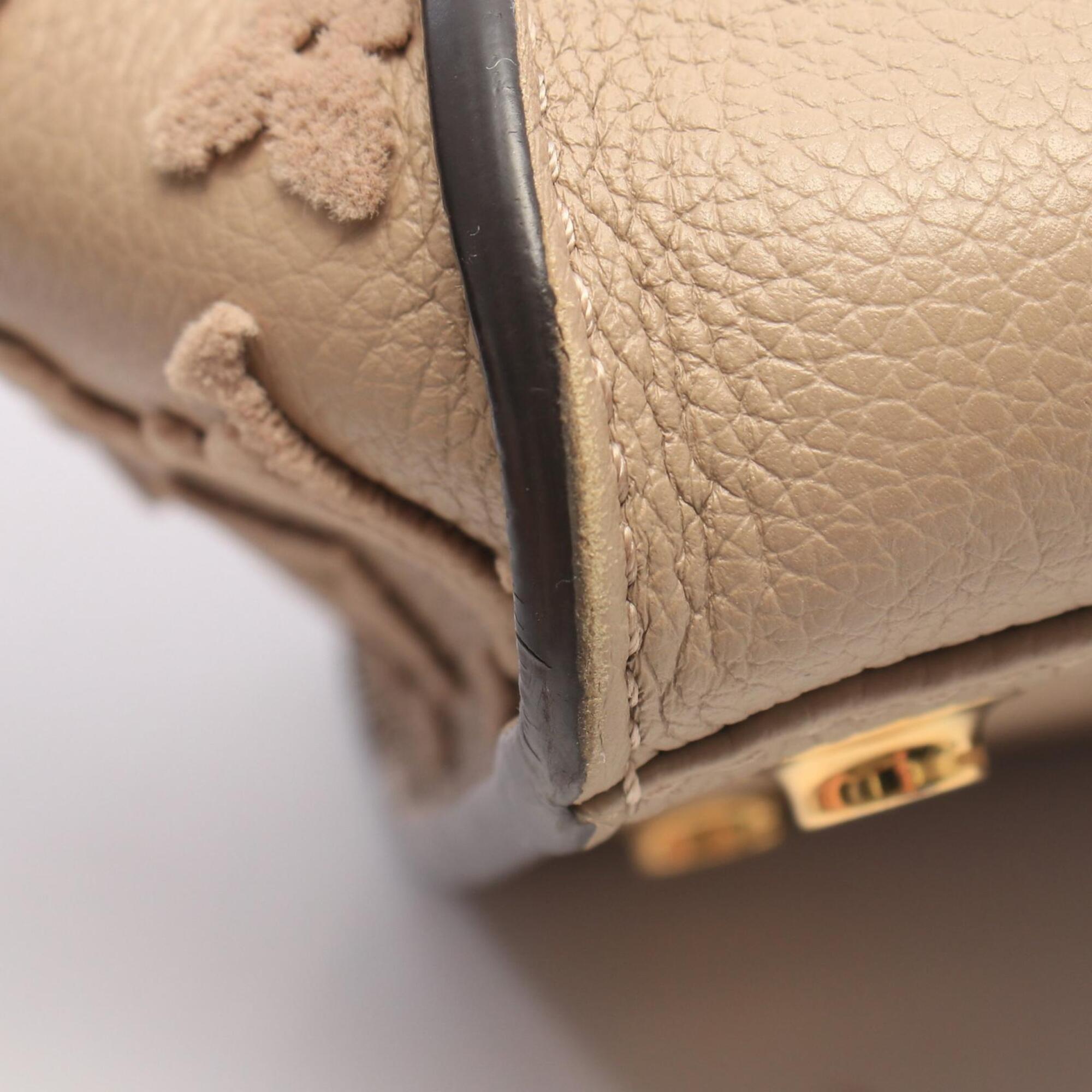 Louis Vuitton Beige Bordeaux Leather Handbag (Pre-Owned)
