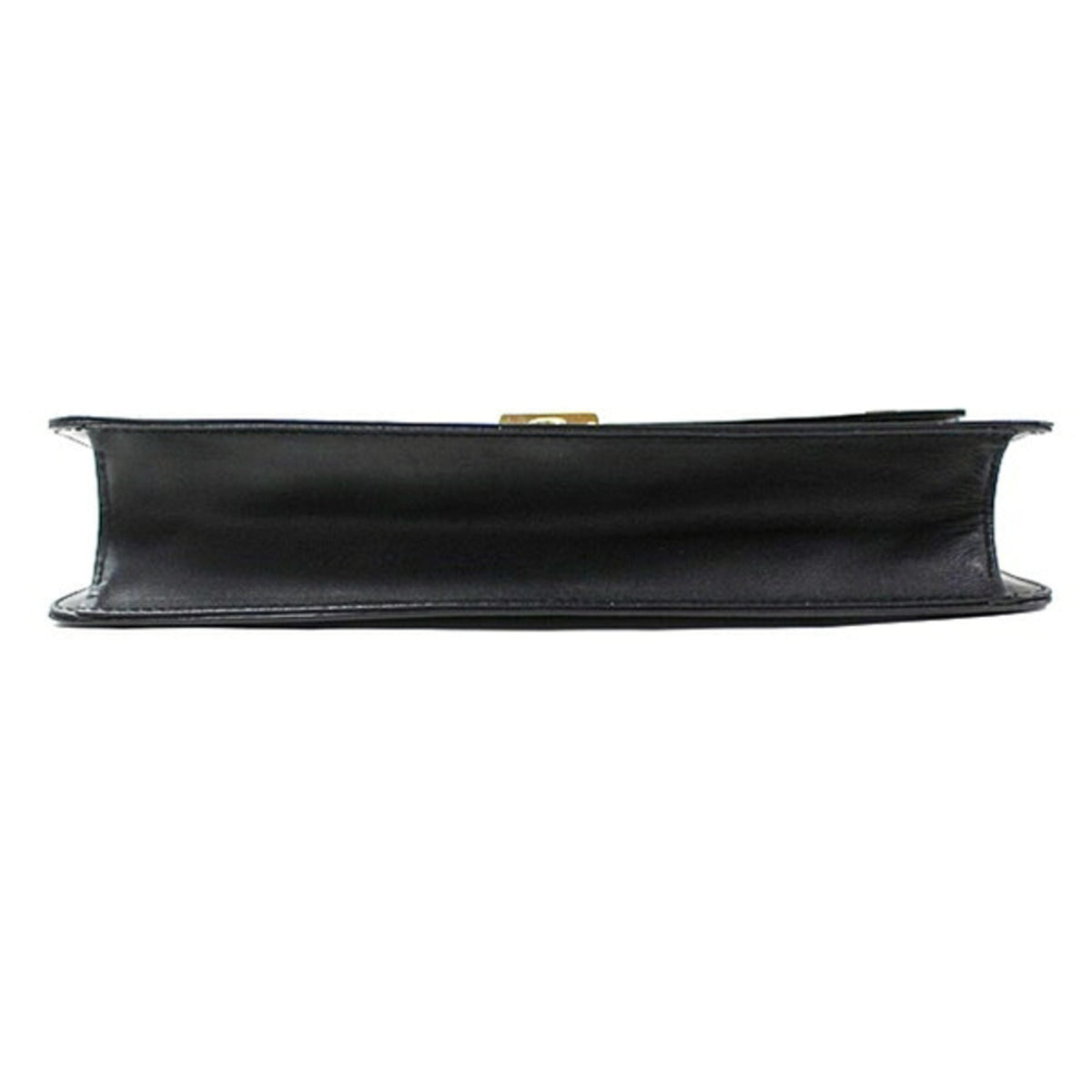 Dunhill Beige Black Leather Clutch Bag (Pre-Owned)