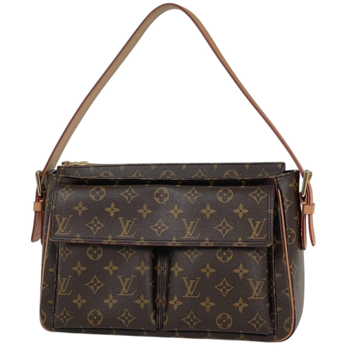 Louis Vuitton Brown Monogram Shoulder Bag (Pre-Owned)