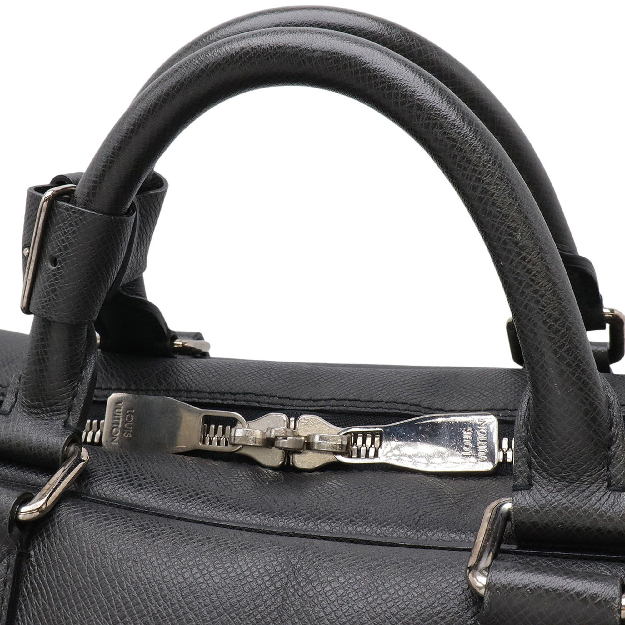 Louis Vuitton Taiga Ardoise Taiga Leather Boston Bag Shoulder Bag (Pre-Owned)
