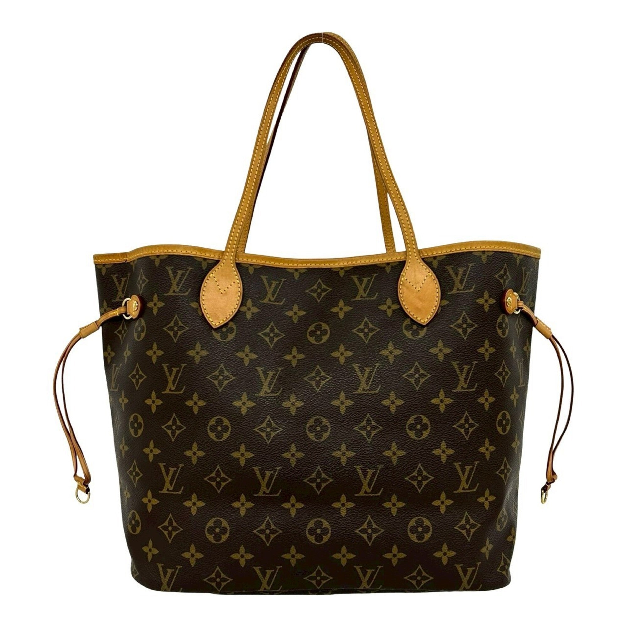 Louis Vuitton Brown Leather Pvc Handbag Tote Bag (Pre-Owned)