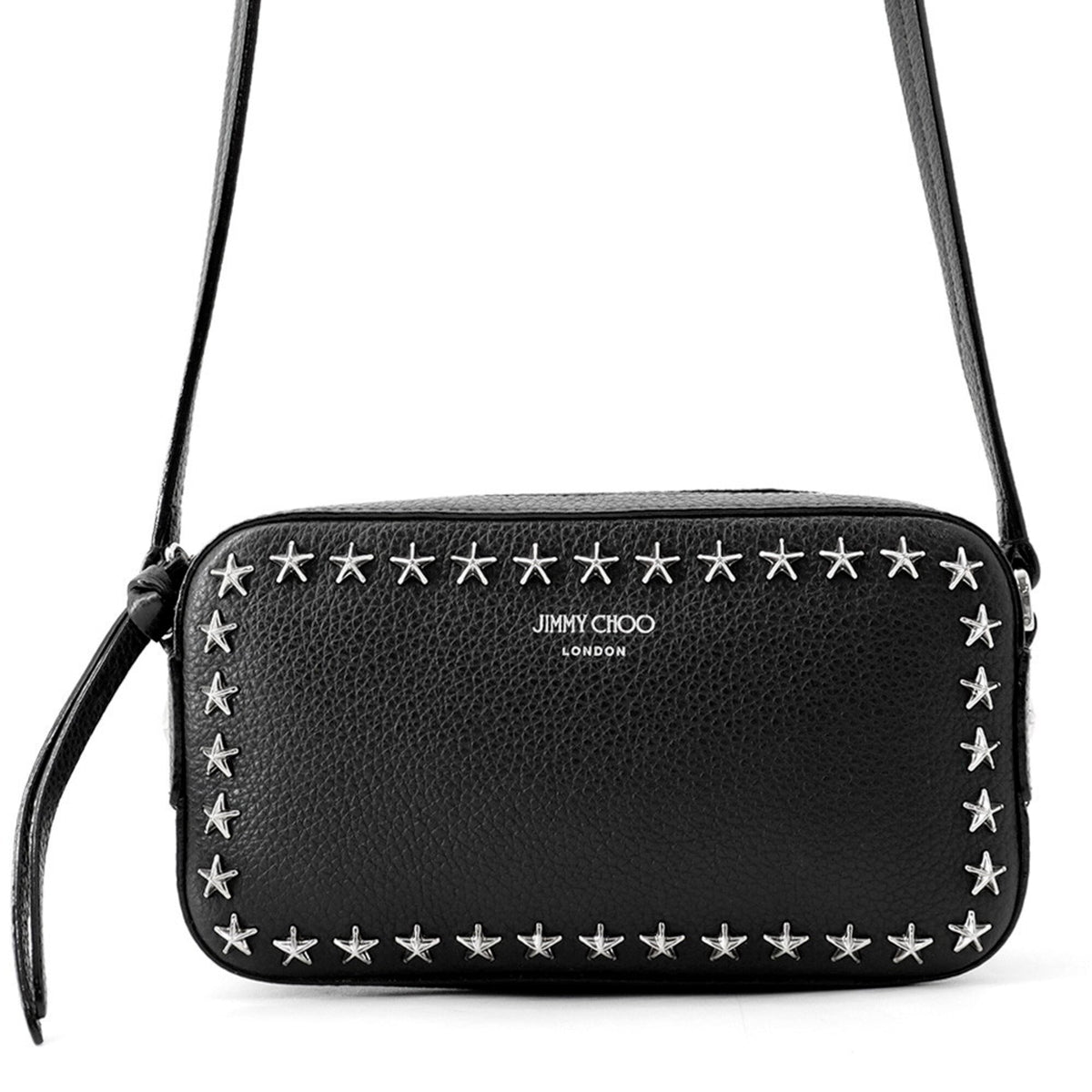 Jimmy Choo Black Leather Shoulder Bag (Pre-Owned)