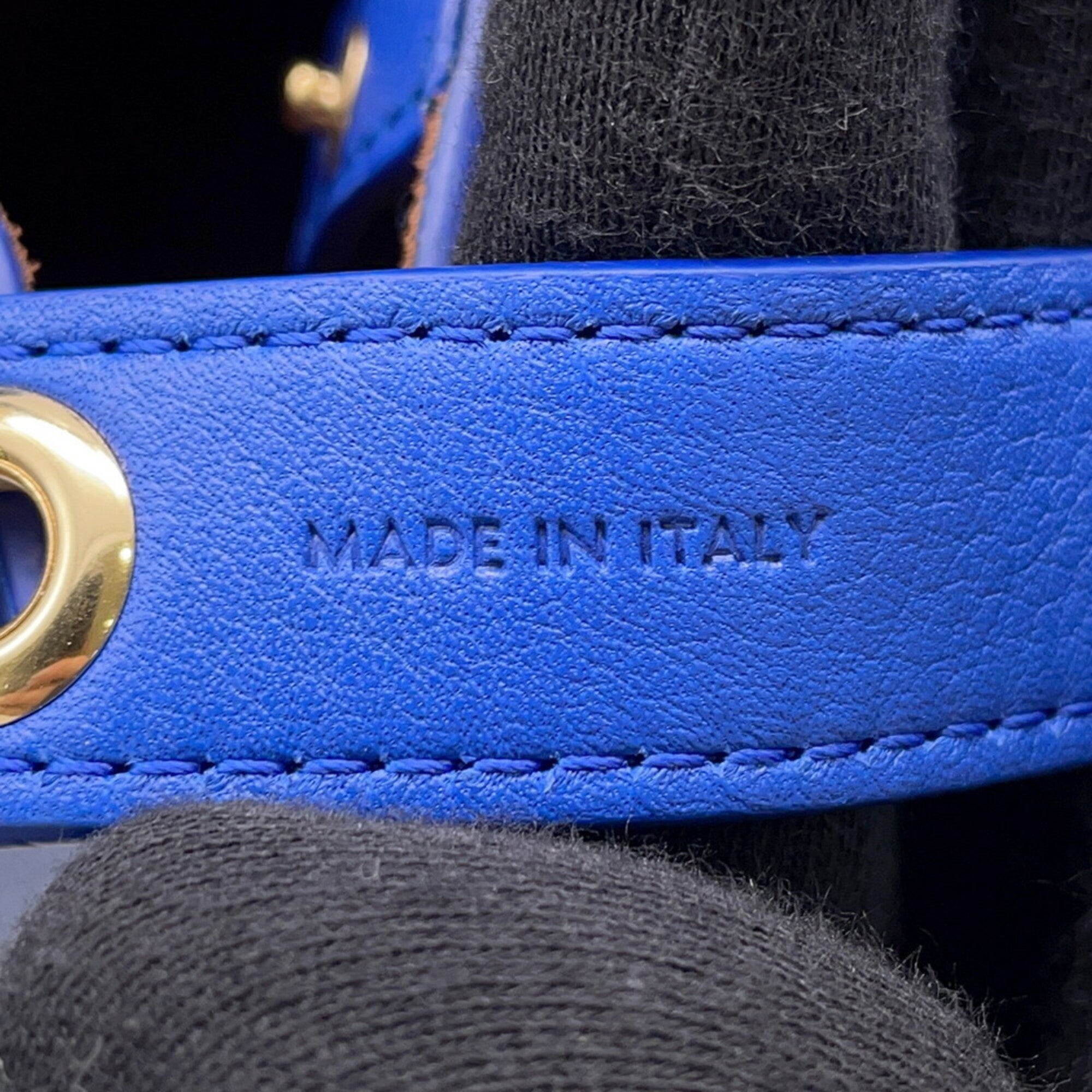 Celine Royal Blue Leather Handbag (Pre-Owned)