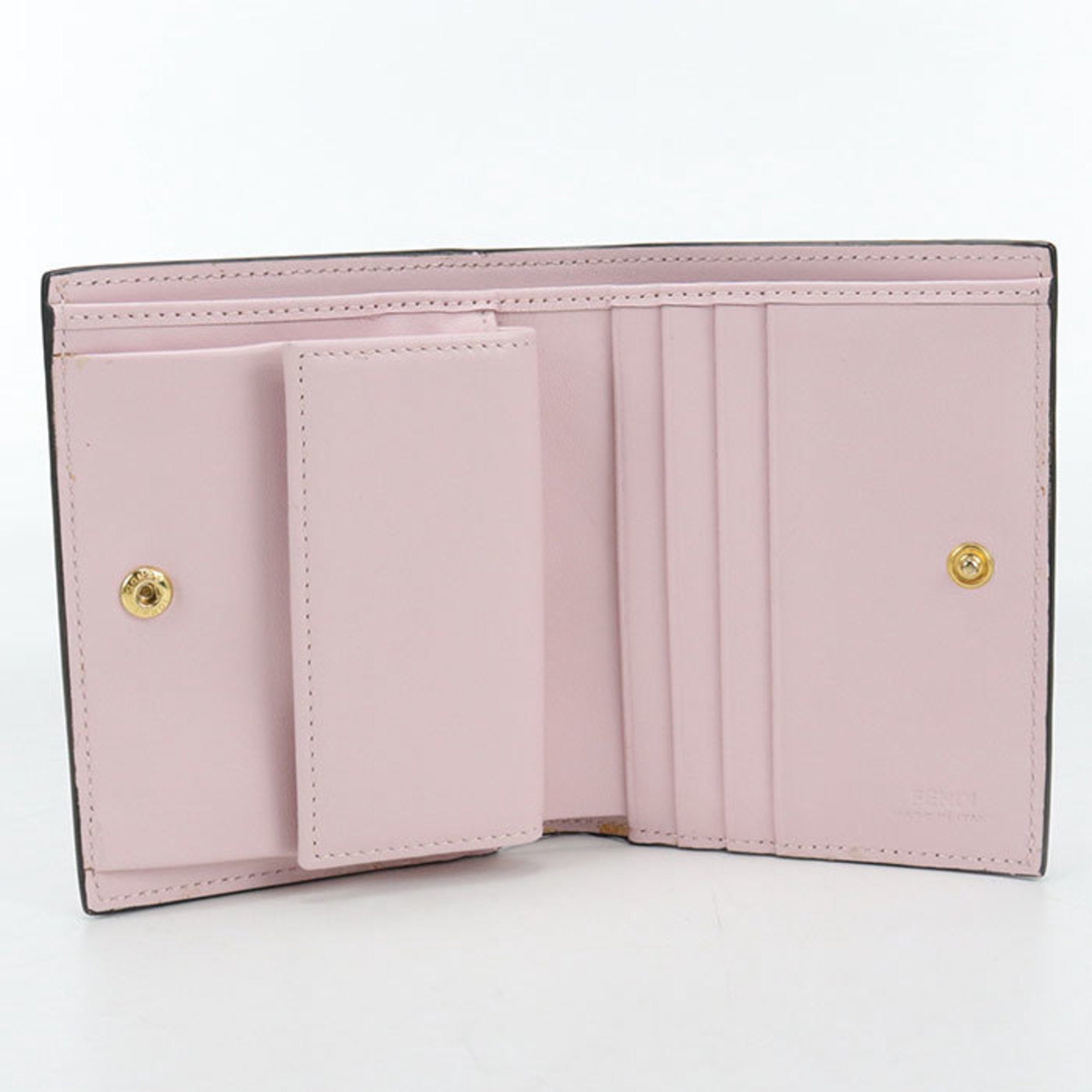 Fendi Pink Leather Wallet (Bi-Fold) (Pre-Owned)
