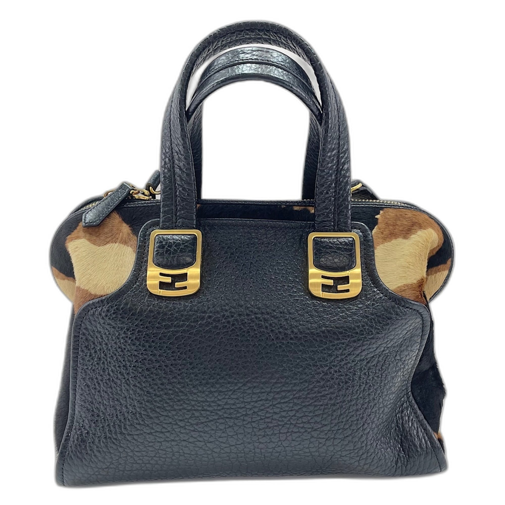 Fendi Black Handbag Shoulder Bag (Pre-Owned)