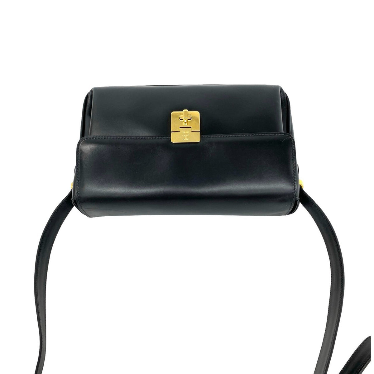 Celine Black Leather Pochette Shoulder Bag (Pre-Owned)