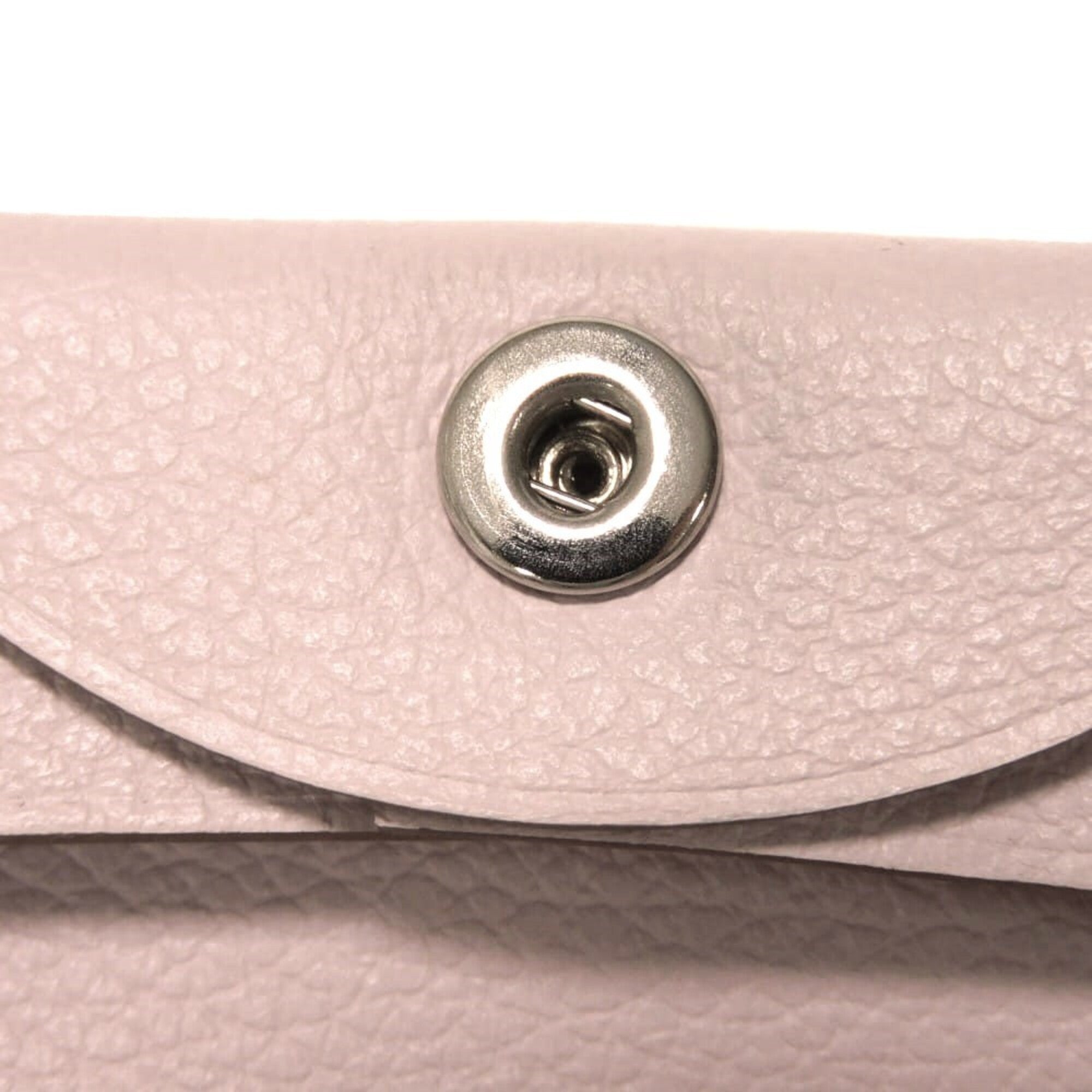 Hermes Pink Evercalf Leather Coin Purse/Coin Case (Pre-Owned)