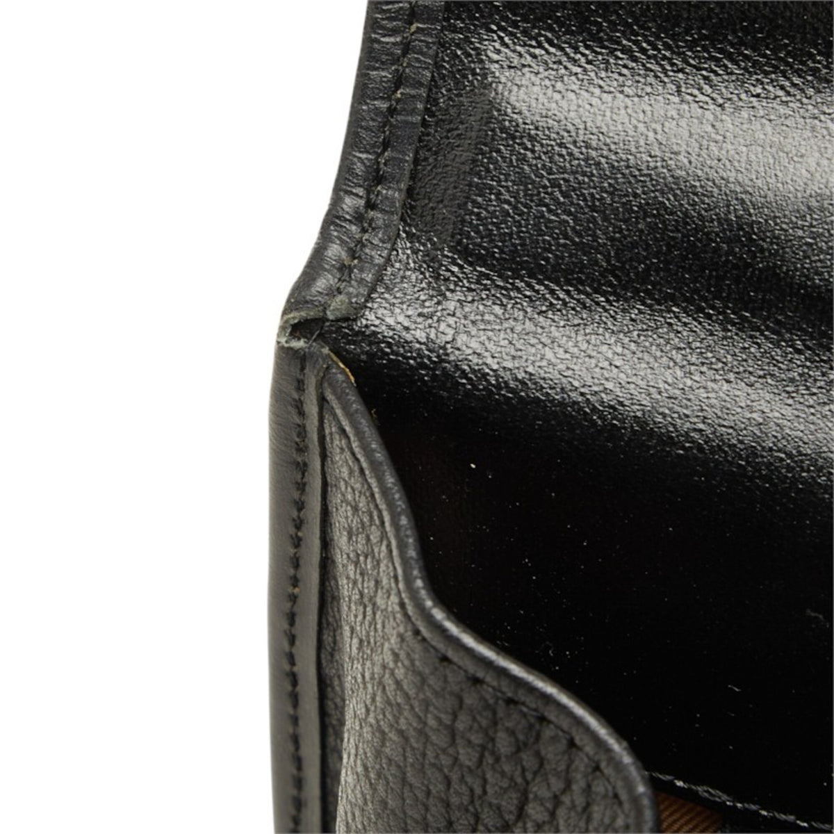 Burberry Black Leather Handbag Shoulder Bag (Pre-Owned)