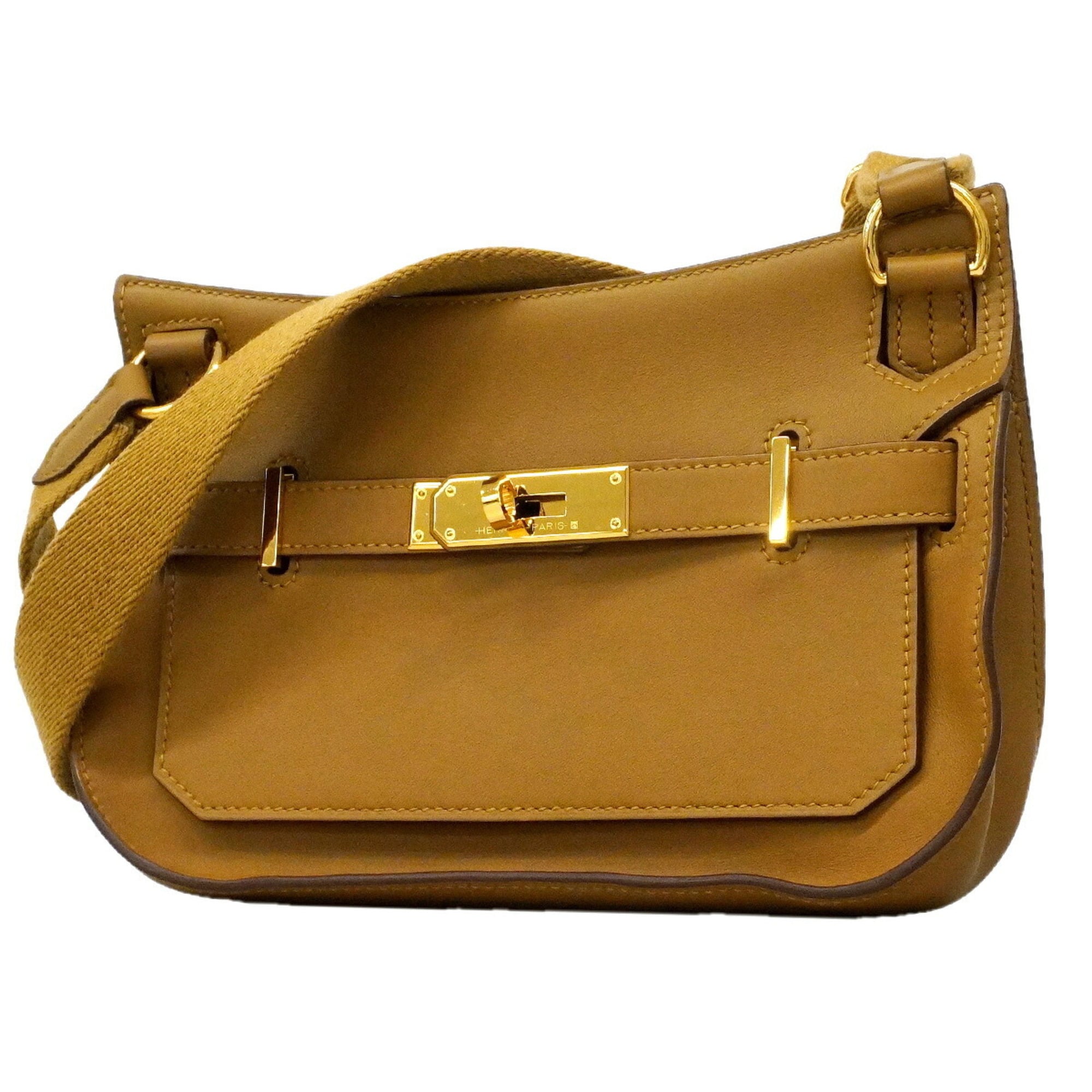 Hermes Brown Swift Leather Shoulder Bag (Pre-Owned)